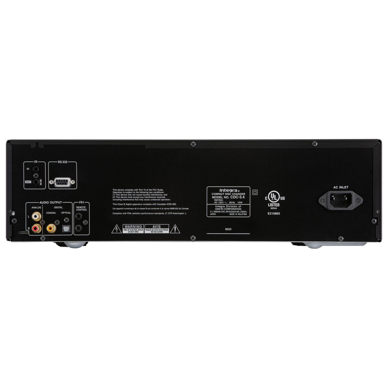 Integra CDC3.4 6-Disc CD Carousel Changer - Exclusive Retail Partner