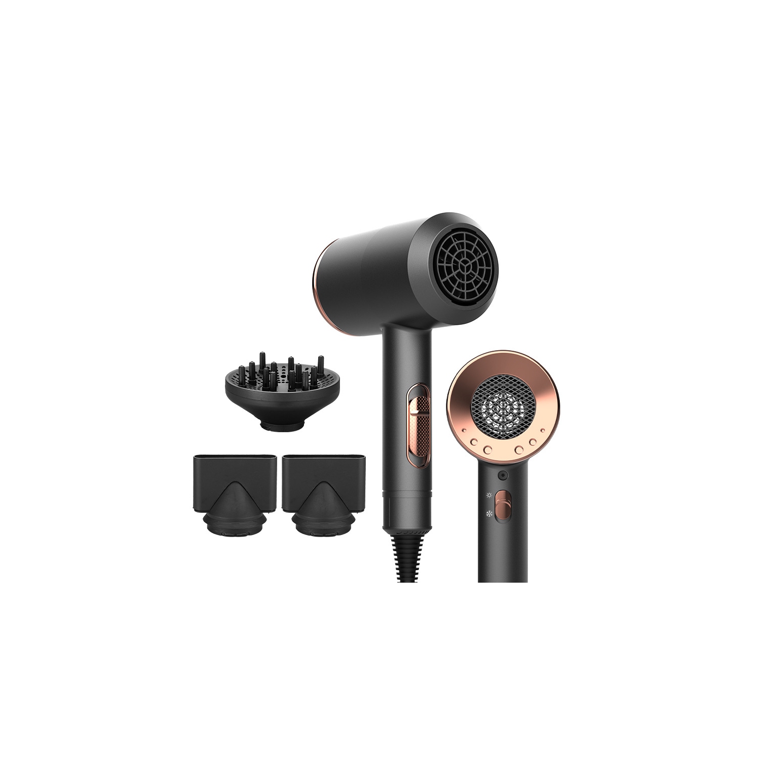 Professional Ionic Hair Dryer 2000W with Diffuser, Quick Dryer, 120,000 RPM, High Speed Hair Dryer for Salon and Home