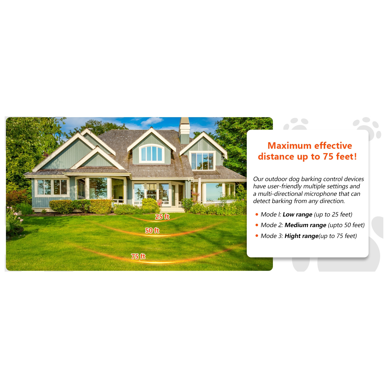 New Automatic Ultrasonic Bark Stopper, Dog Training Device, Anti-Barking, Safety Bark Stopper - Black with Three-Level Intelligent Sensitivity