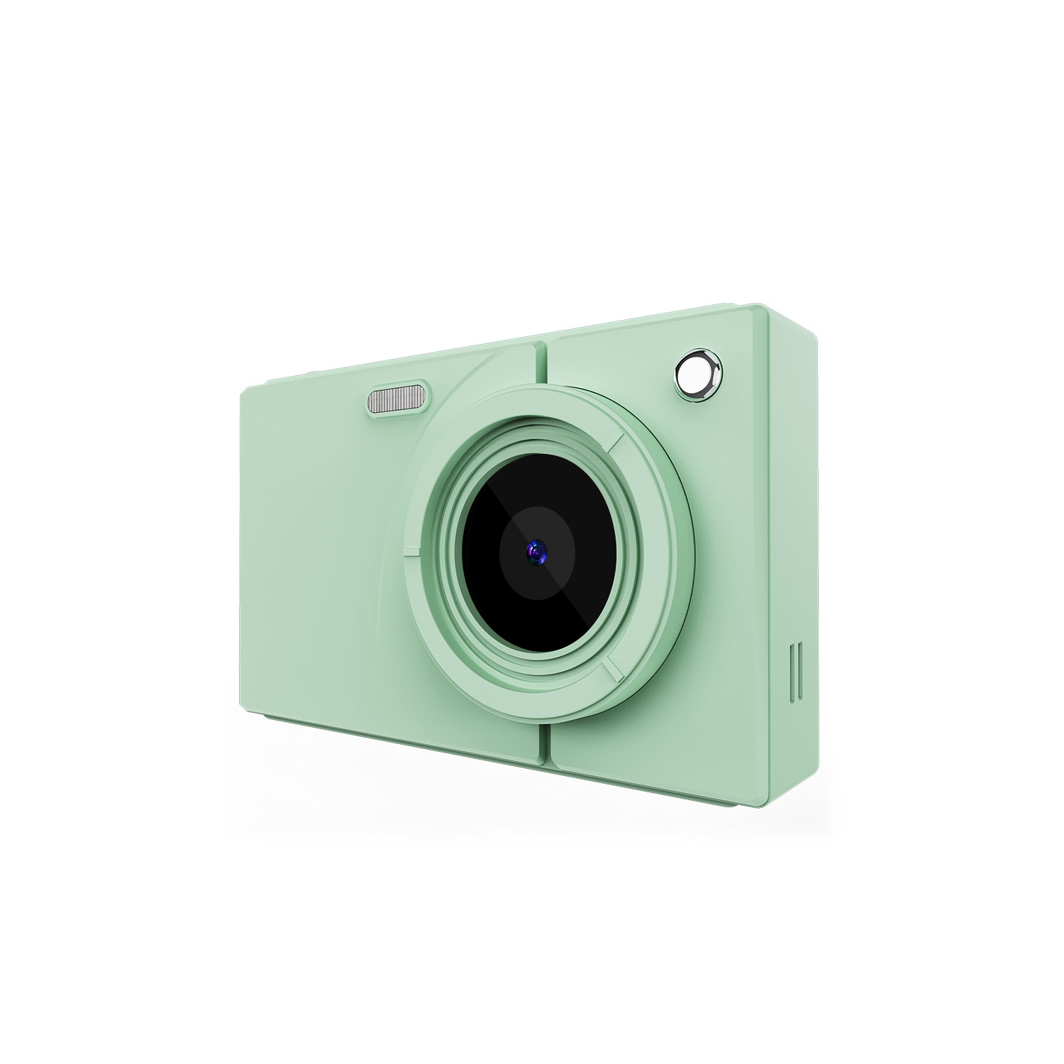 Digital camera 64 million pixels high-definition photo and video campus CCD camera macro screen 2.8 inches, - green + 32g card + Type-C cable + wifi