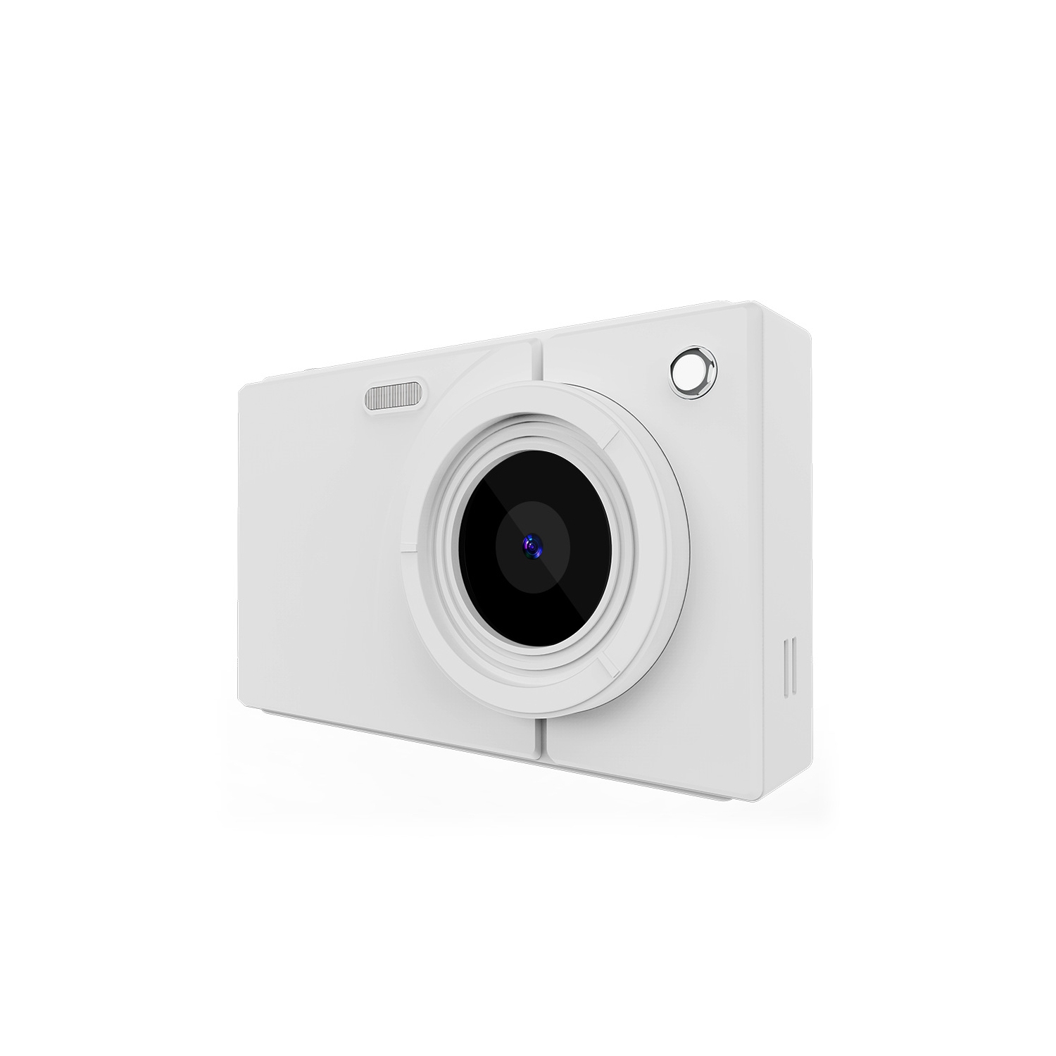 Digital camera 64 million pixels high-definition photo and video campus CCD camera macro screen 2.8 inches, - white + 32g card + Type-C cable + wifi