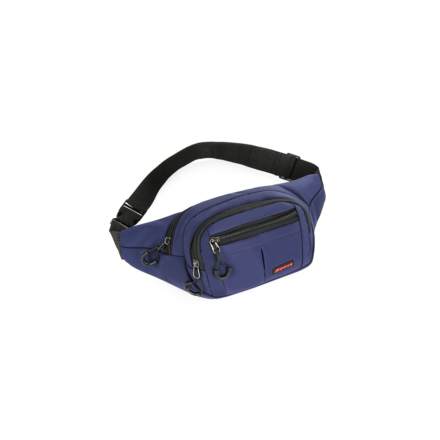 Large capacity running waist bag, can be worn on one shoulder | Oxford cloth sports mobile phone bag | Unisex fitness bag | 4 zipper pocket waist bag