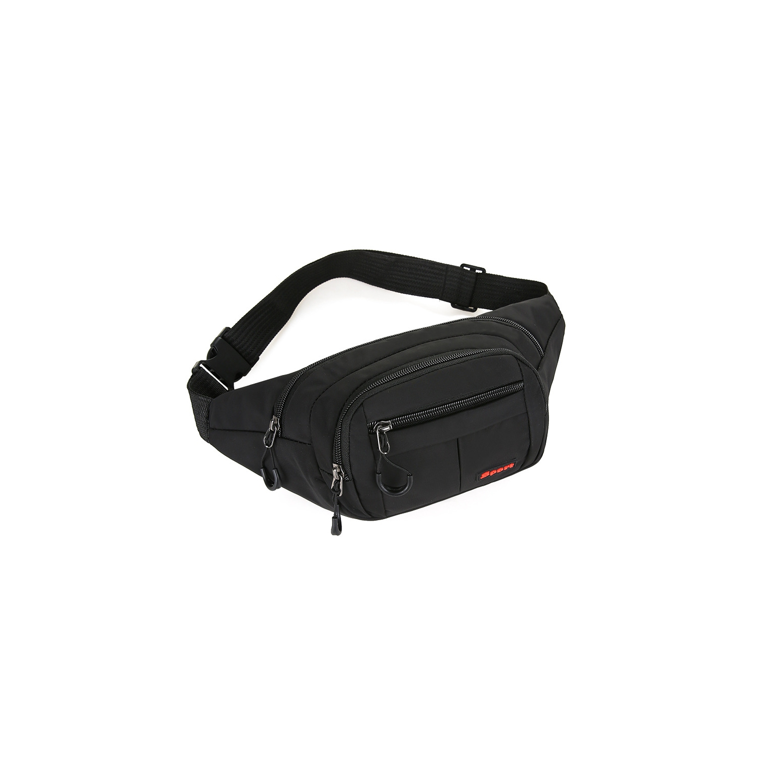 Large capacity running waist bag, can be worn on one shoulder | Oxford cloth sports mobile phone bag | Unisex fitness bag | 4 zipper pocket waist bag