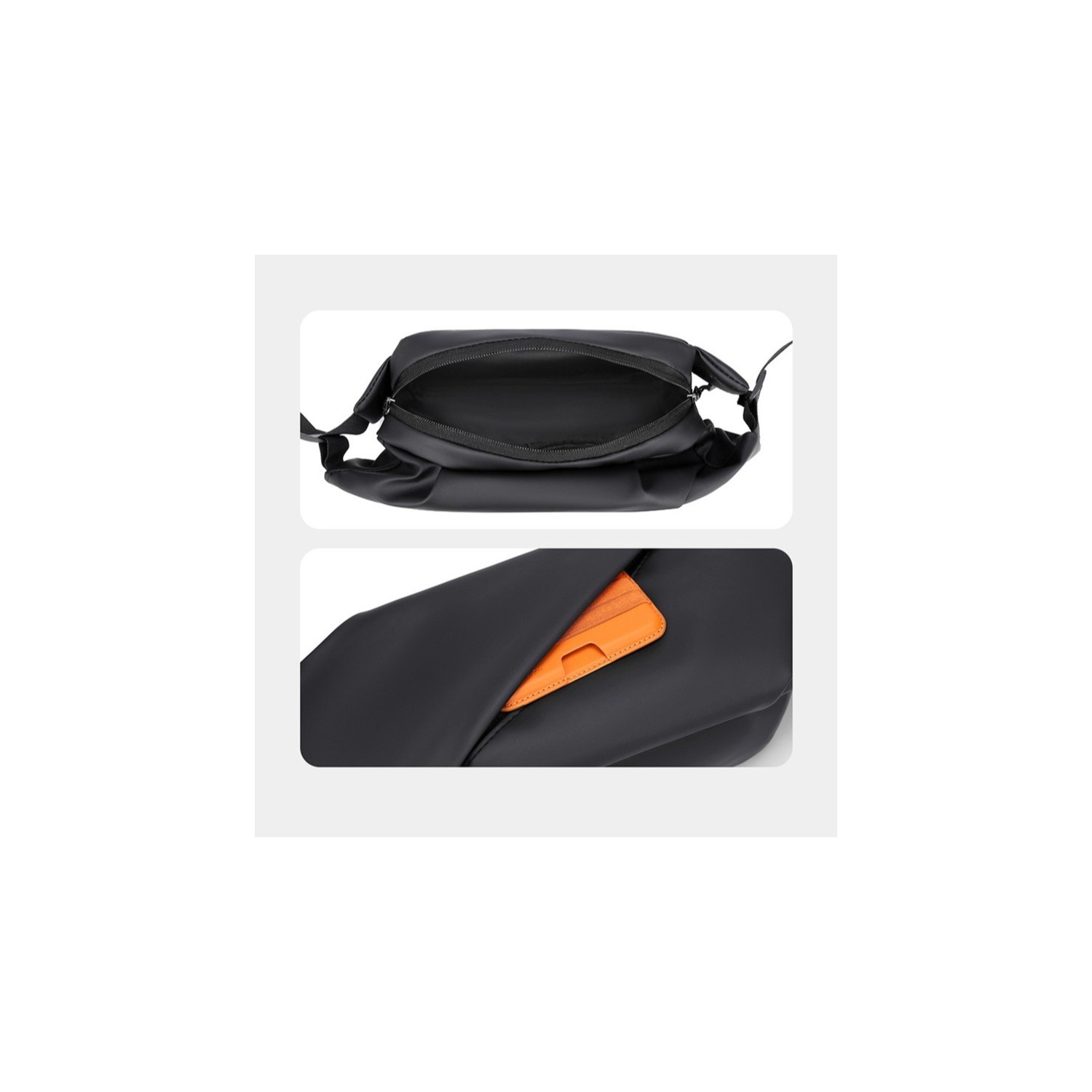 Men's Crossbody Bag Lightweight Outdoor Travel Leisure Bag Single Shoulder Bag, Shoulder Bag, Sling Bag, Chest Bag - Black