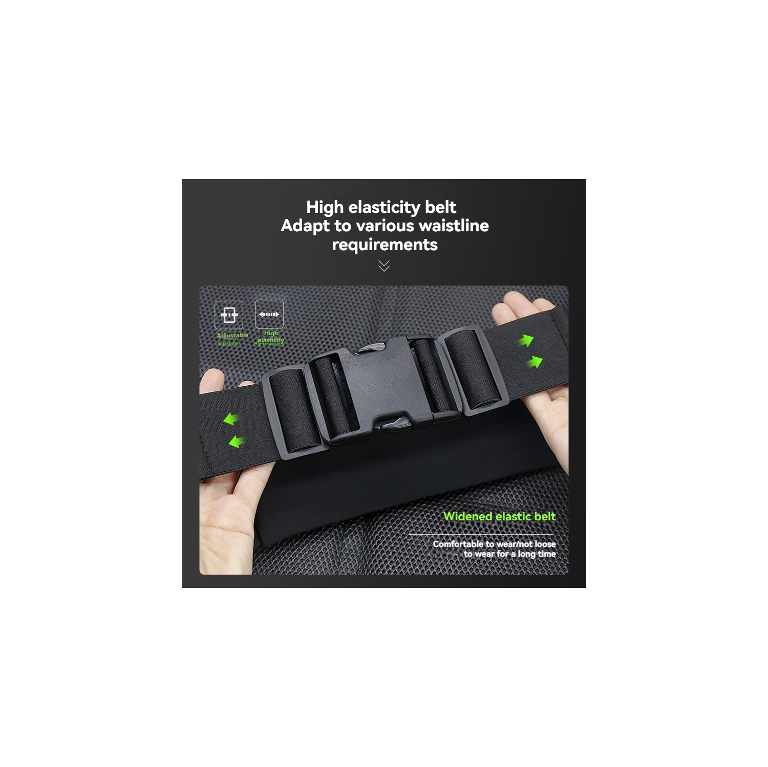 Outdoor running waist bag, sports water bottle, mobile phone integrated bag, fitness waist bag, breathable and wear-resistant, up to 150CM-blue waist