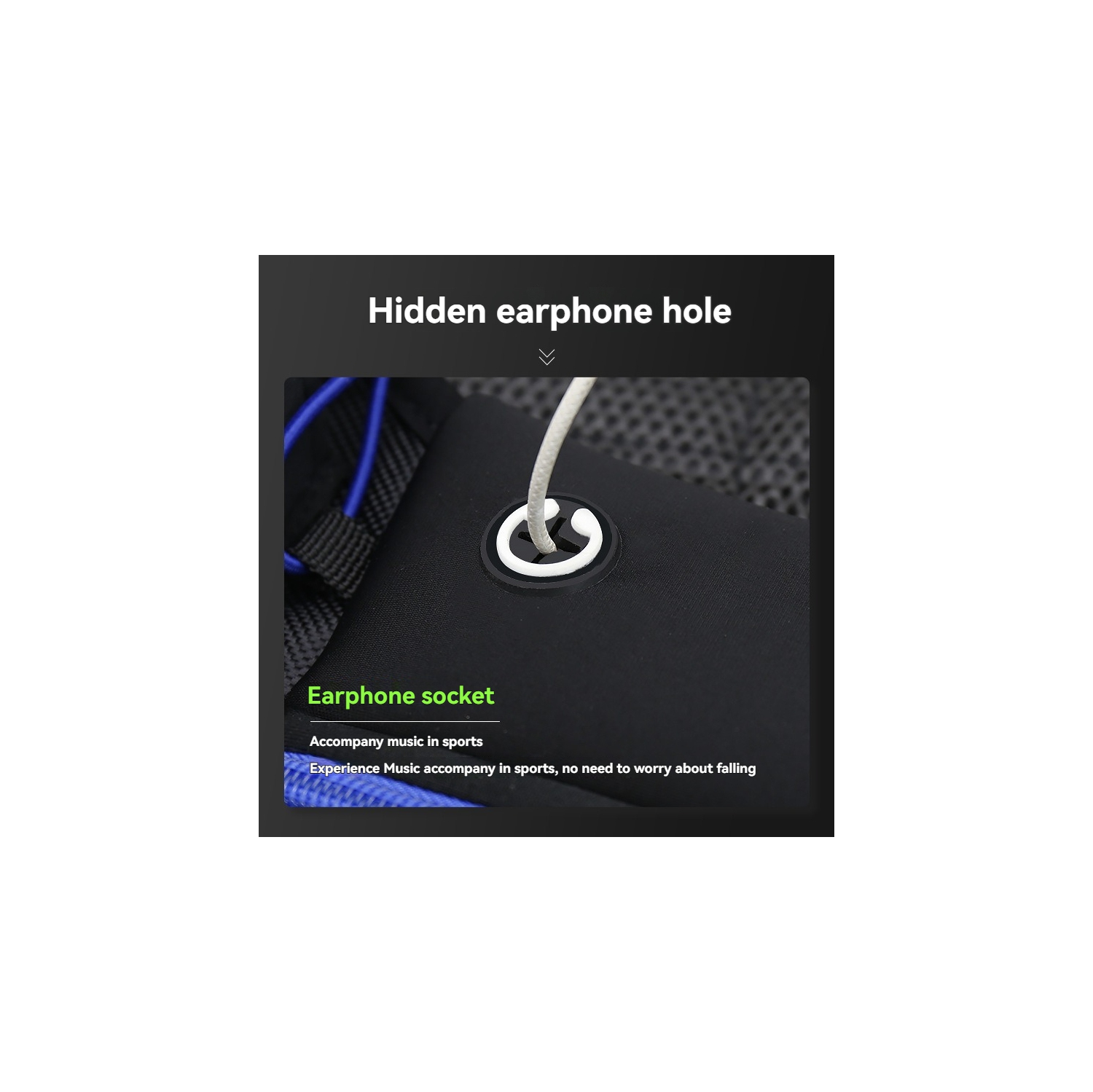 Outdoor running waist bag, sports water bottle, mobile phone integrated bag, fitness waist bag, breathable and wear-resistant, up to 150CM-blue waist