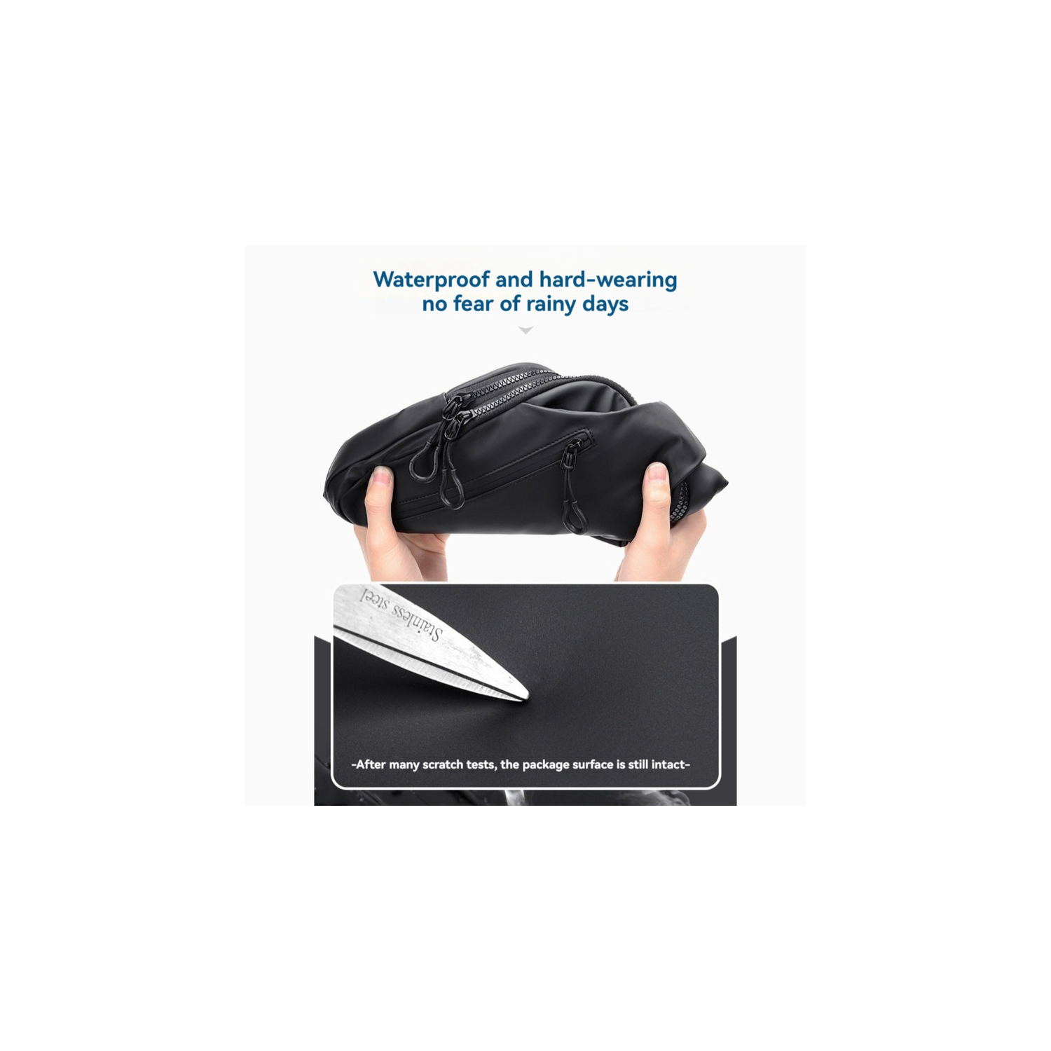 Sac de messager pour hommes, sac de voyage à bandoulière résistant à l'usure, sac de voyage à bandoulière résistant à l'usure - bleu