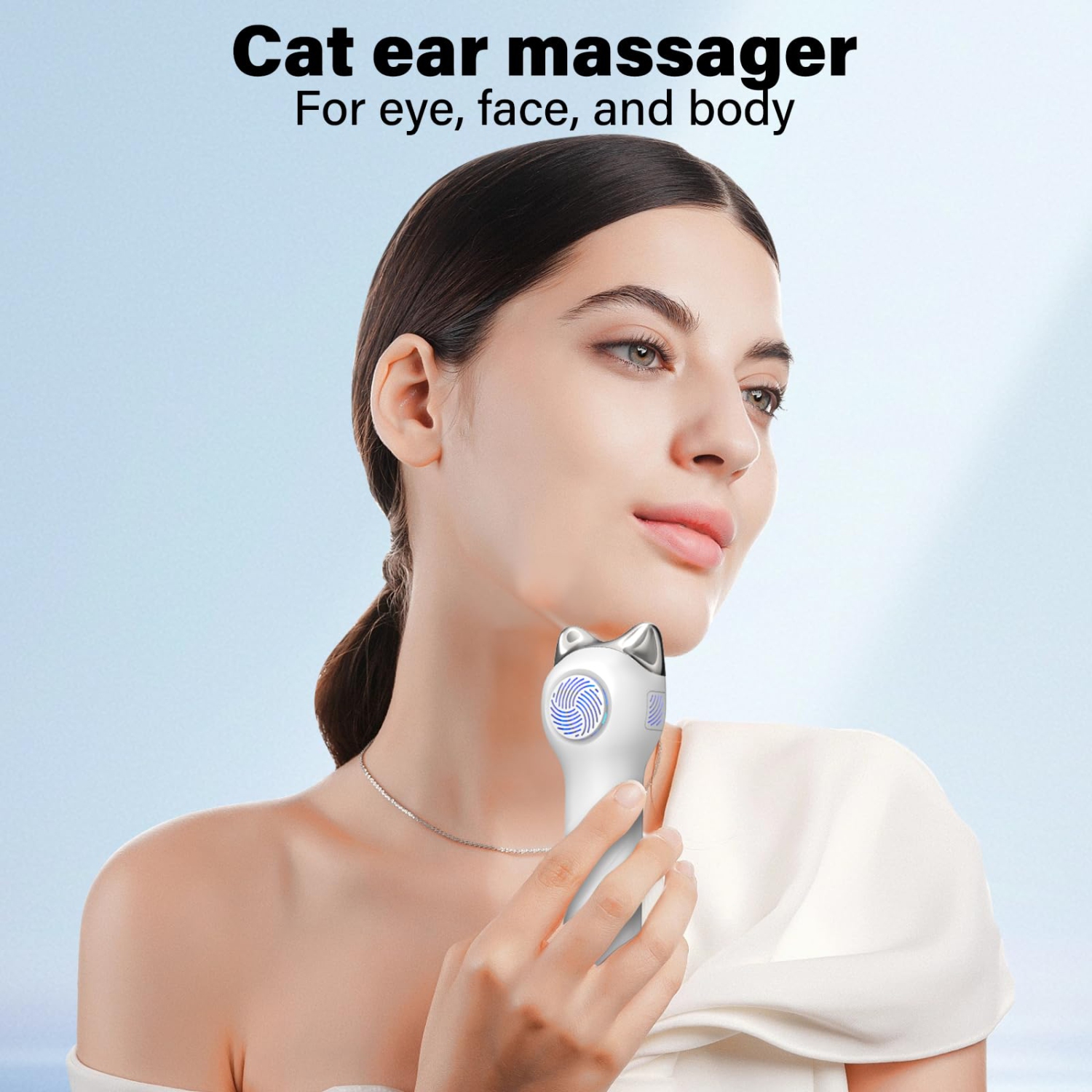 Red and Blue Light Facial Massager, Hot and Cold Facial Skin Care Tool for Tightening Skin and Promoting Absorption of Skin Care Products