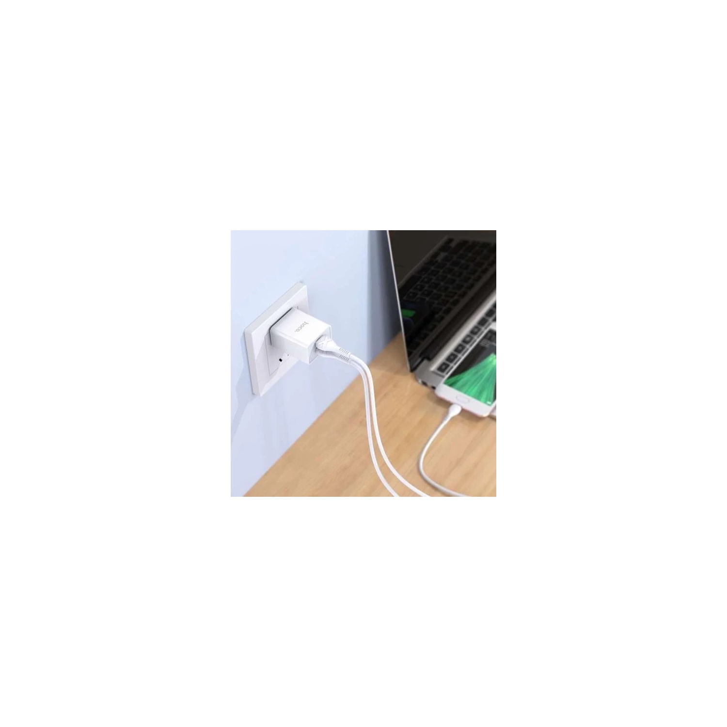 HOCO C89 US Light Road Dual Port USB Wall Home Charger Power Adapter