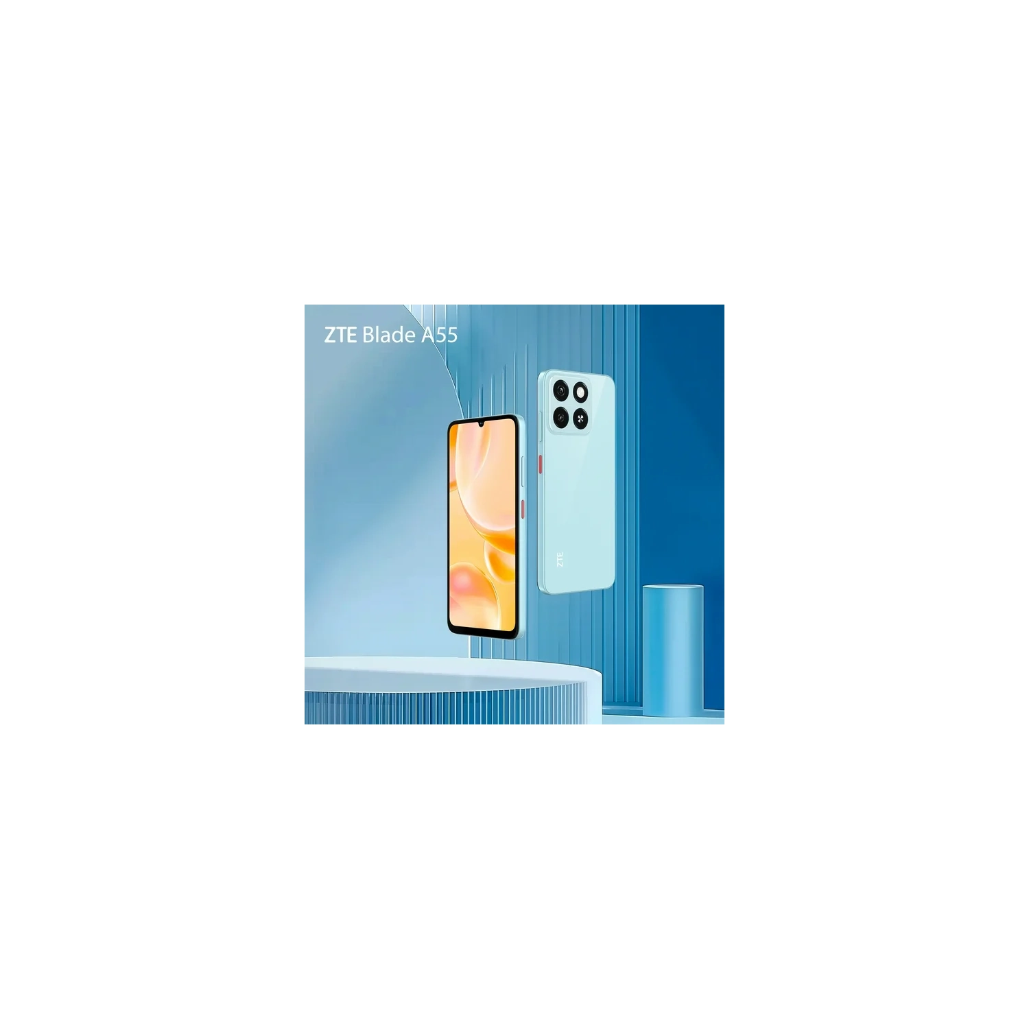 Écran 90&nbsp;Hz HD+ Blade A55 de 6,75&nbsp;po de ZTE, stockage 128&nbsp;Go, batterie 5000&nbsp;mAh, deux cartes SIM, téléphone intelligent