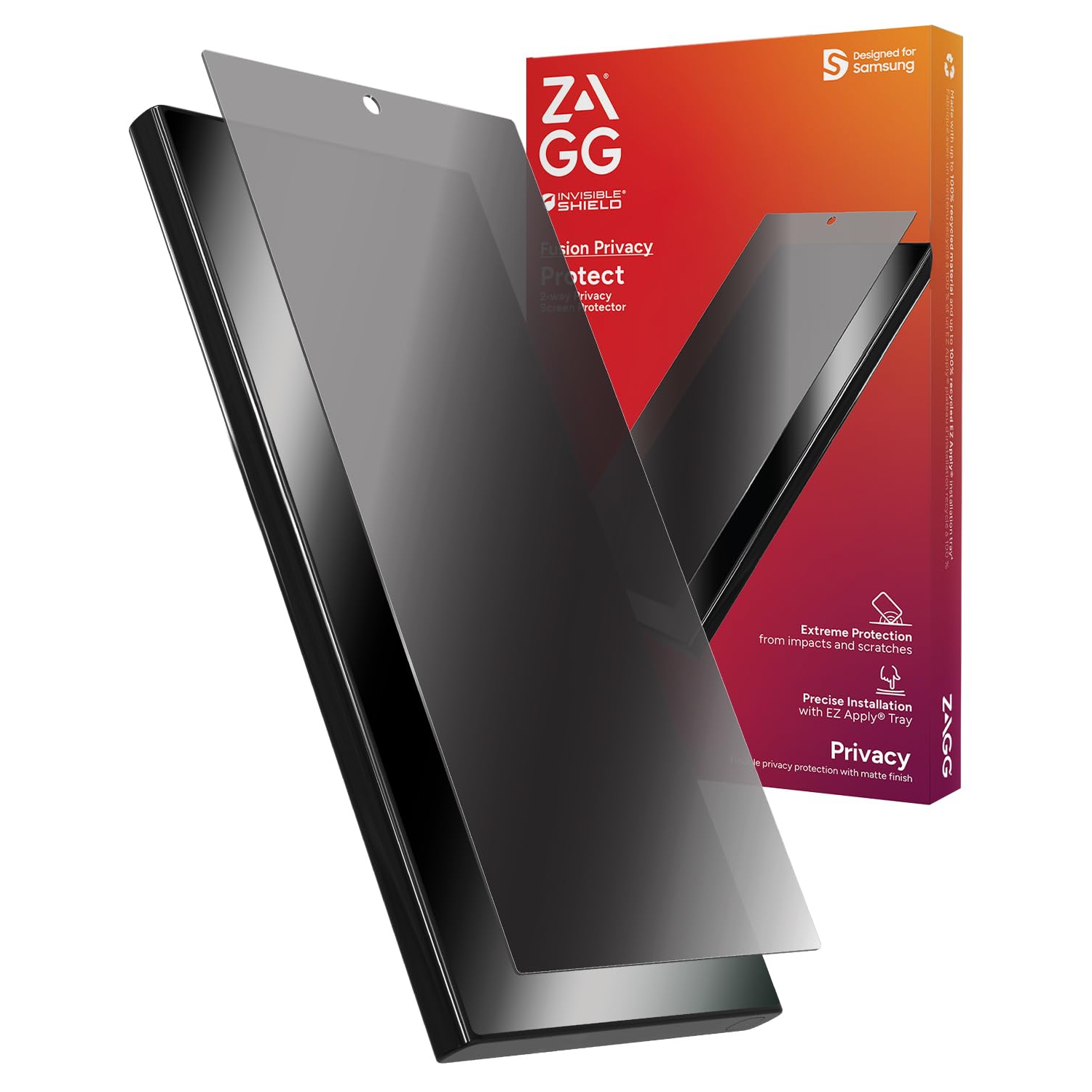 PROTECTEUR d'écran antireflet S24 Ultra Fusion de ZAGG transparent