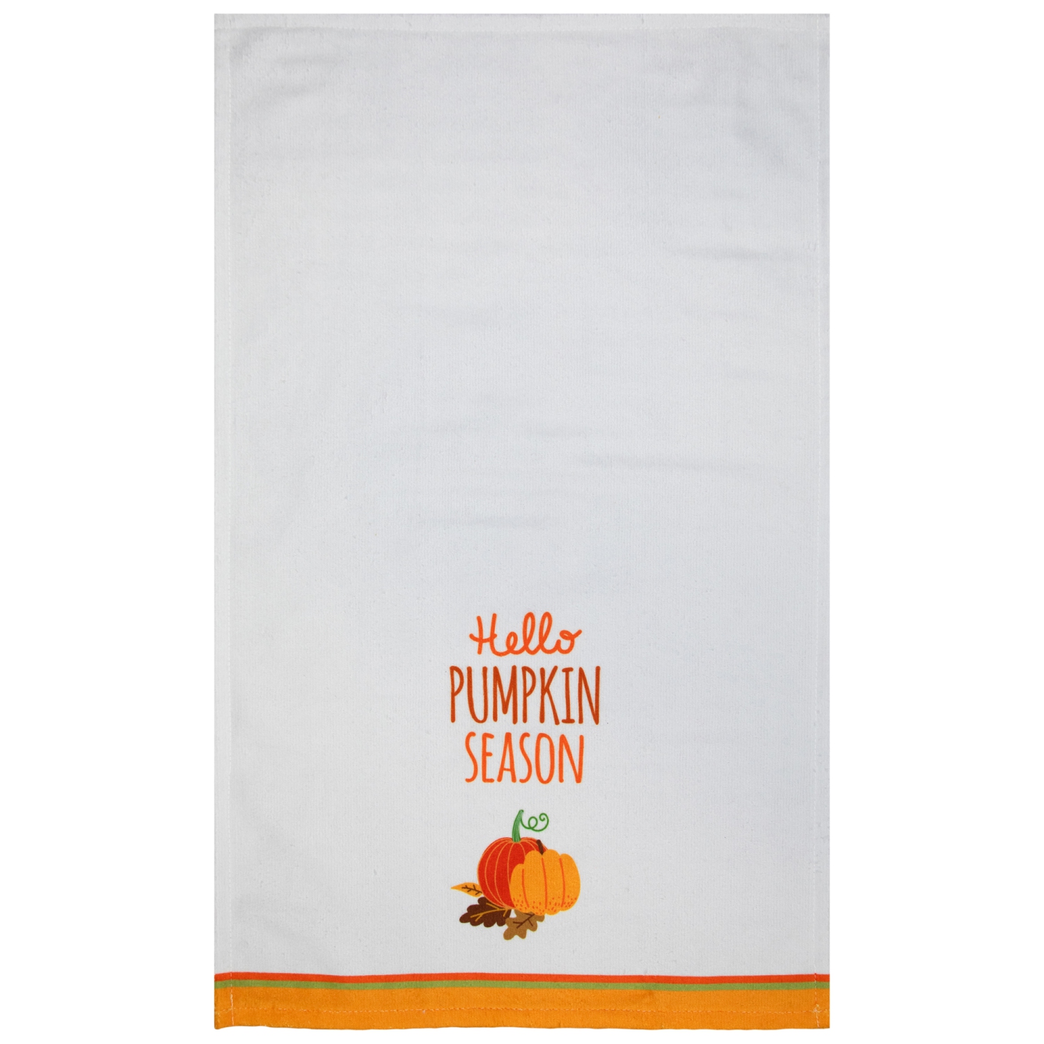Serviettes de cuisine «&nbsp;Hello Pumpkin Season&nbsp;» et «&nbsp;Plaid Fall Harvest&nbsp;» - 26&nbsp;po - Ensemble de 2