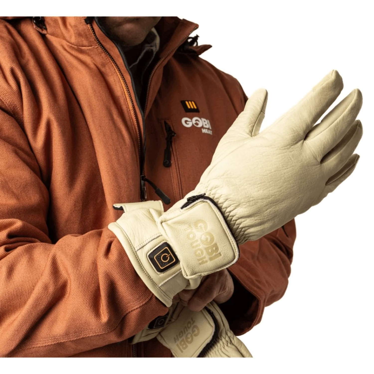 Gants chauffants en cuir Heat Drift II de GOBI