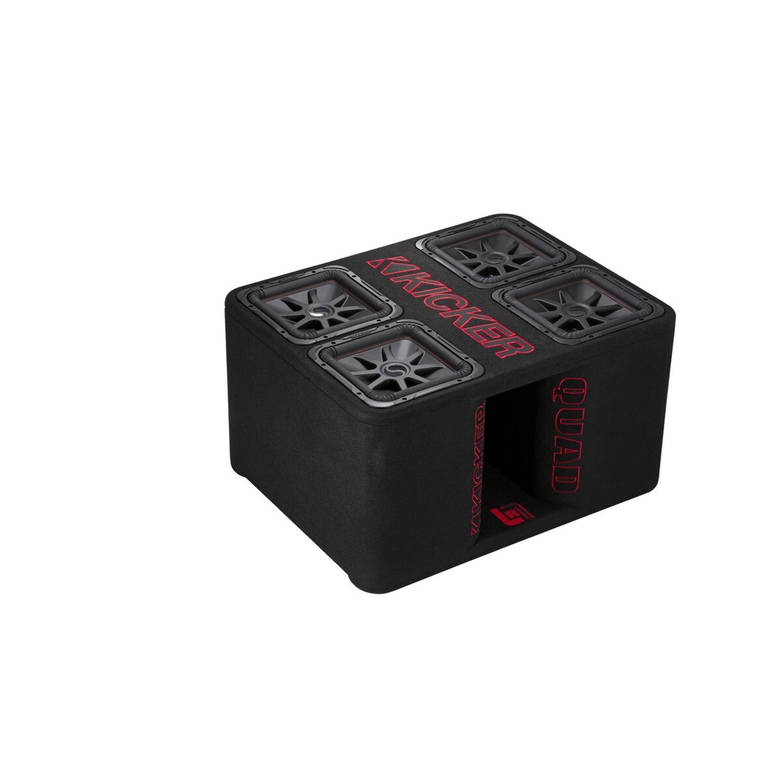 Kicker 47QL7R122 12" Quad L7R 2-ohm Subwoofer Enclosure