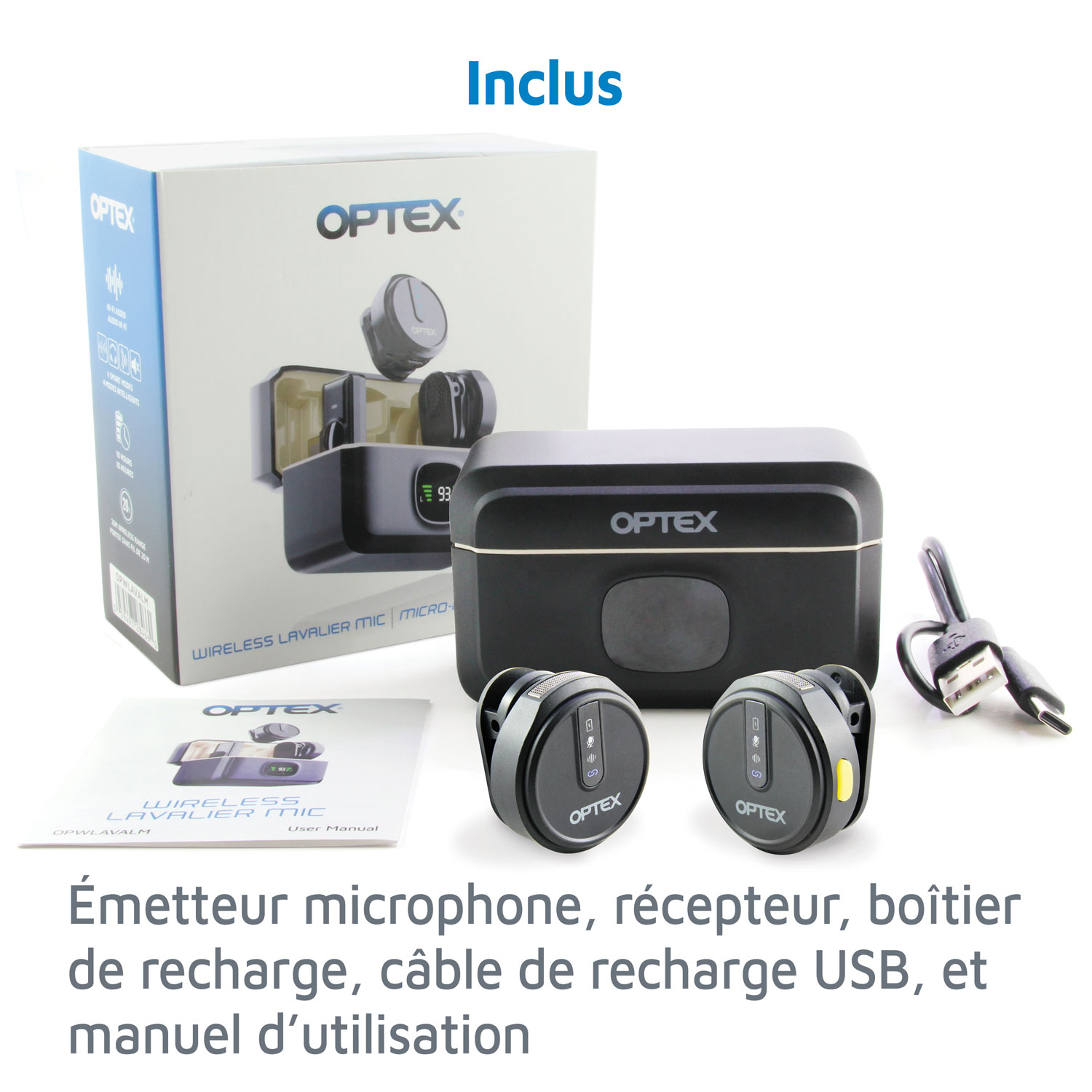 Micro-cravate sans fil avec audio haute fidélité d'Optex - Exclusivité de Best Buy