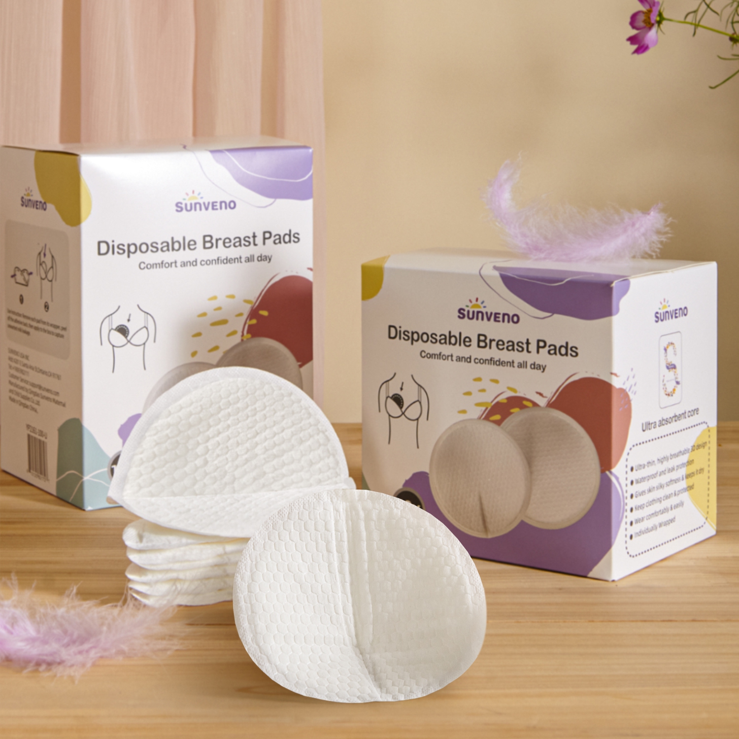 Ultra-Thin Disposable Nursing Pads - 100pcs