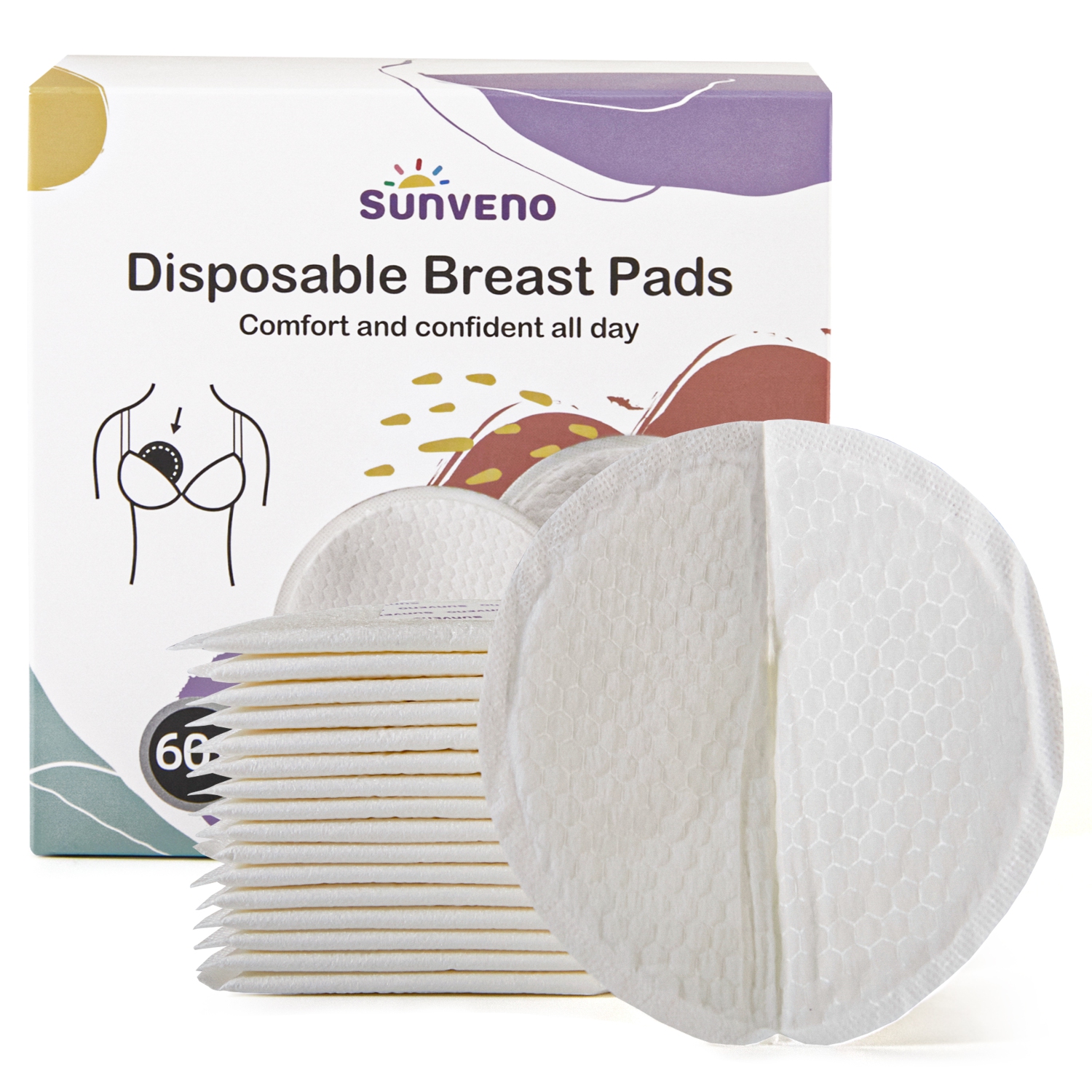 Ultra-Thin Disposable Nursing Pads - 60pcs