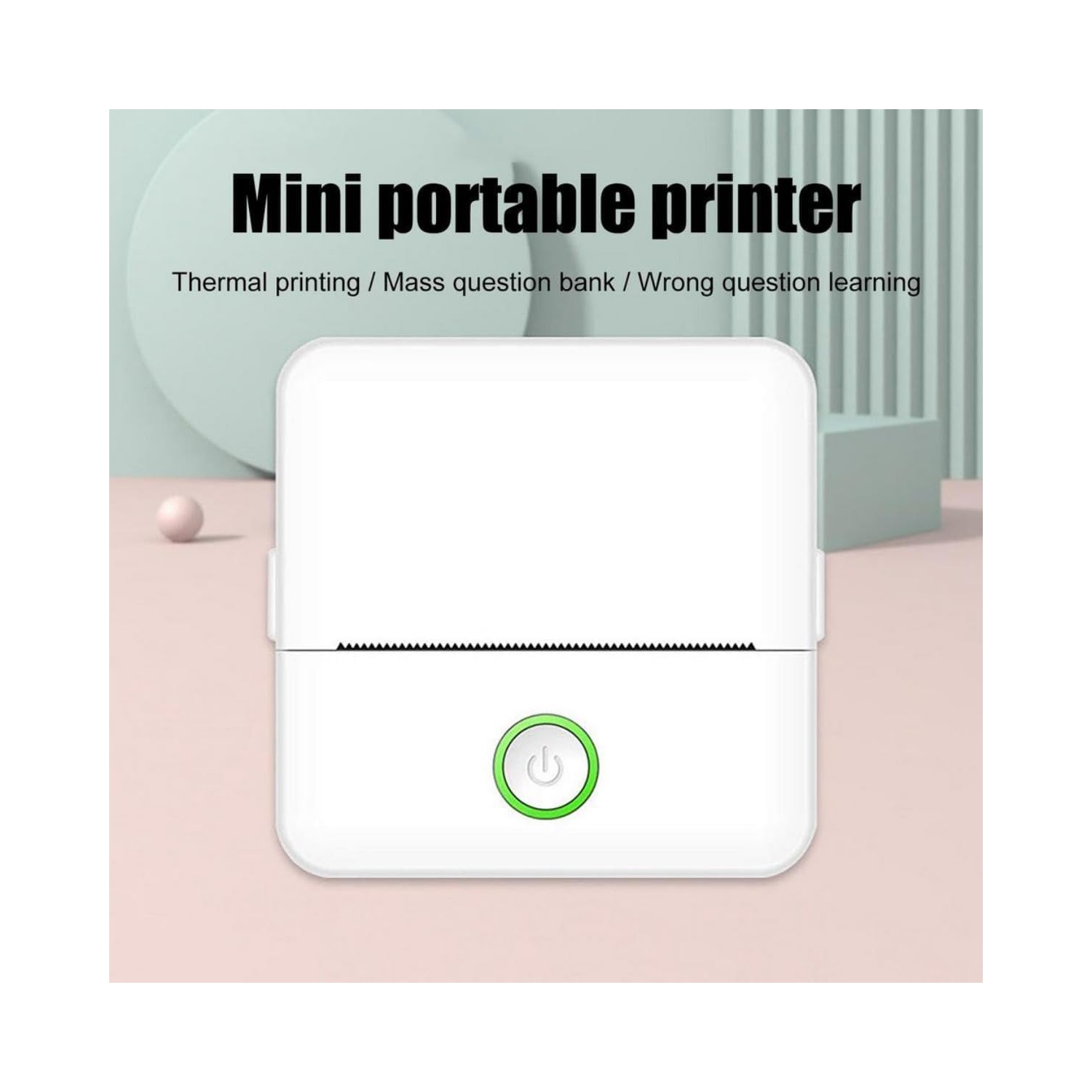 Mini Pocket Sticker Printer Bluetooth Wireless Connection Portable Sticker Maker for Learning, Note, Journal, DIY, Work