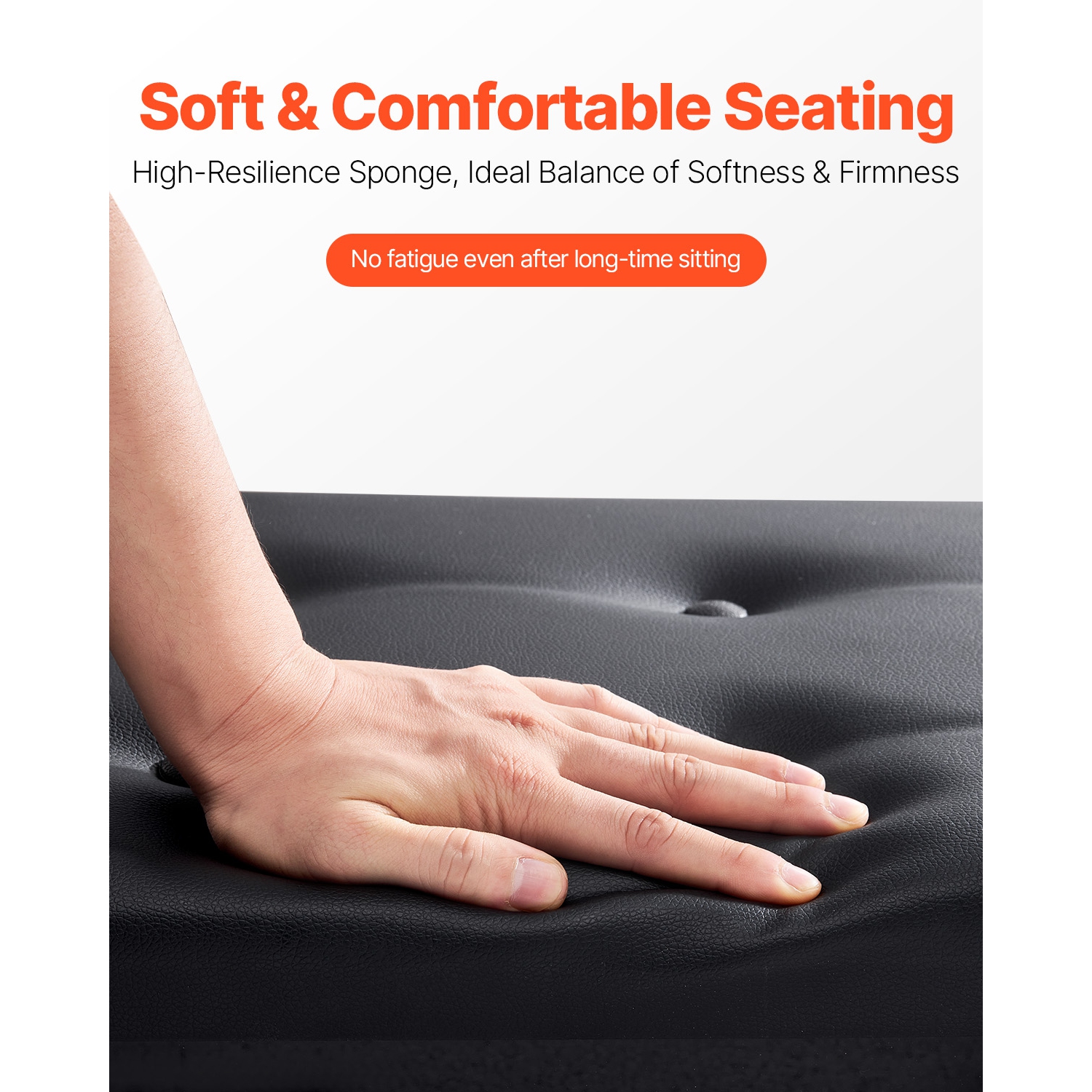 VEVOR 22" x 13.78" x 19" Piano Bench, Keyboard Piano Chair with High-Density Padded Cushion, Storage Compartment for Music Books, Wooden Piano Seat,