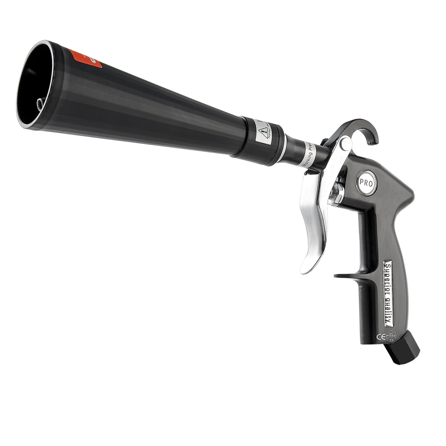 VEVOR 6-9.2 Bar Car Cleaning Gun, High-Pressure Blow Gun with 2-Set Nozzles, 360° Nozzle for Complete Cleaning, Blasts Dirt and Dust from Surface,