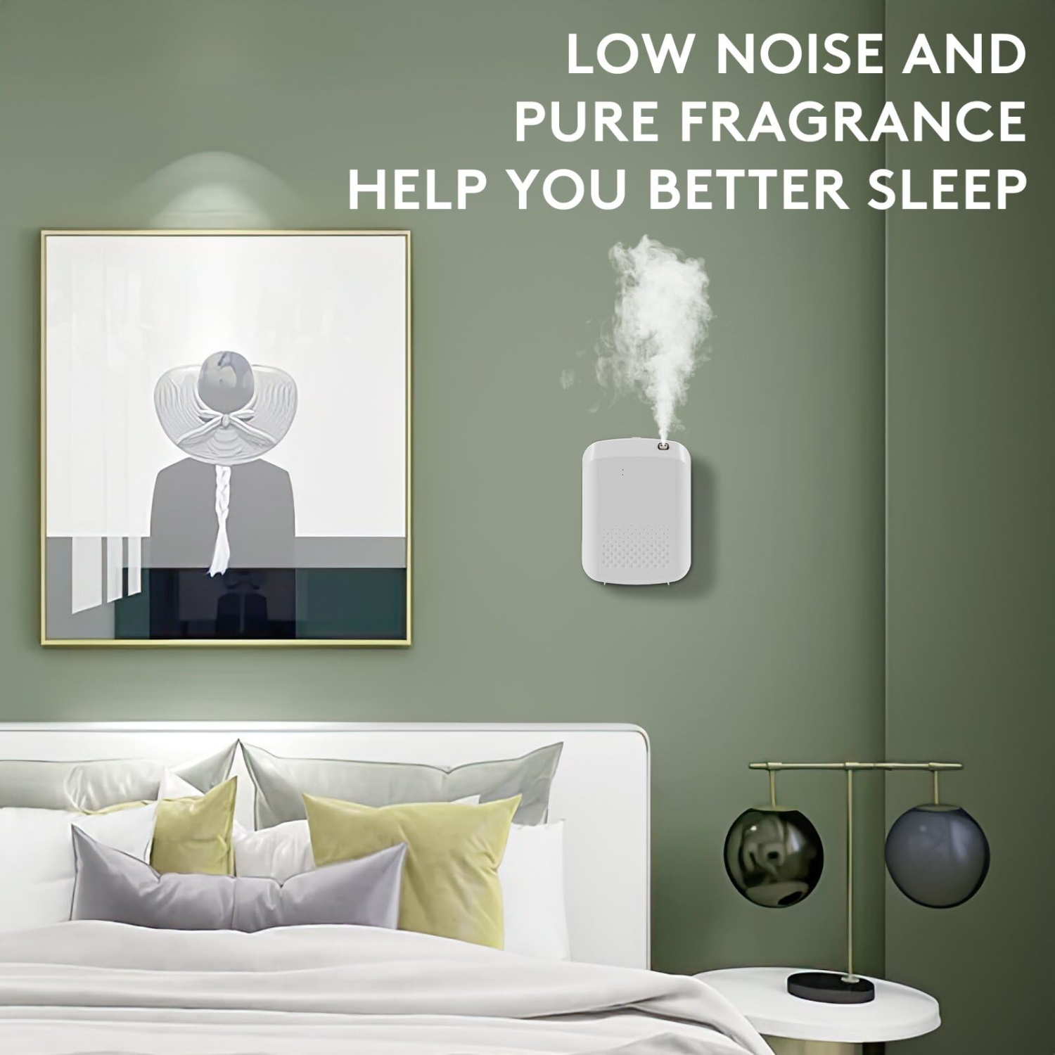 Home Diffuseur d'aromathérapie intelligent Bluetooth, mini diffuseur d'aromathérapie portatif, adapté à la maison, à l'hôtel, au bureau