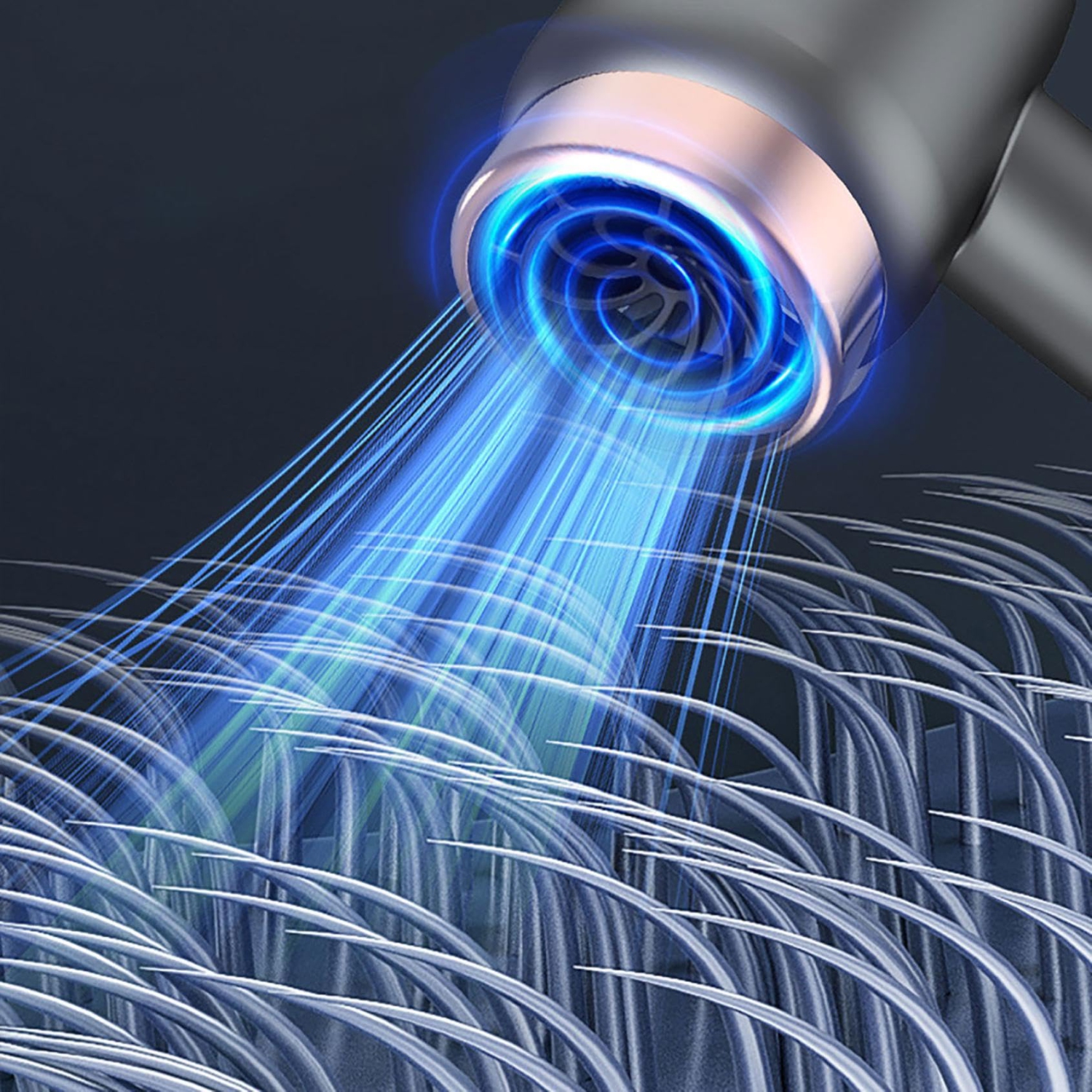 Sèche-cheveux portatif rechargeable, sèche-cheveux sans fil rechargeable par USB pour les voyages et le camping