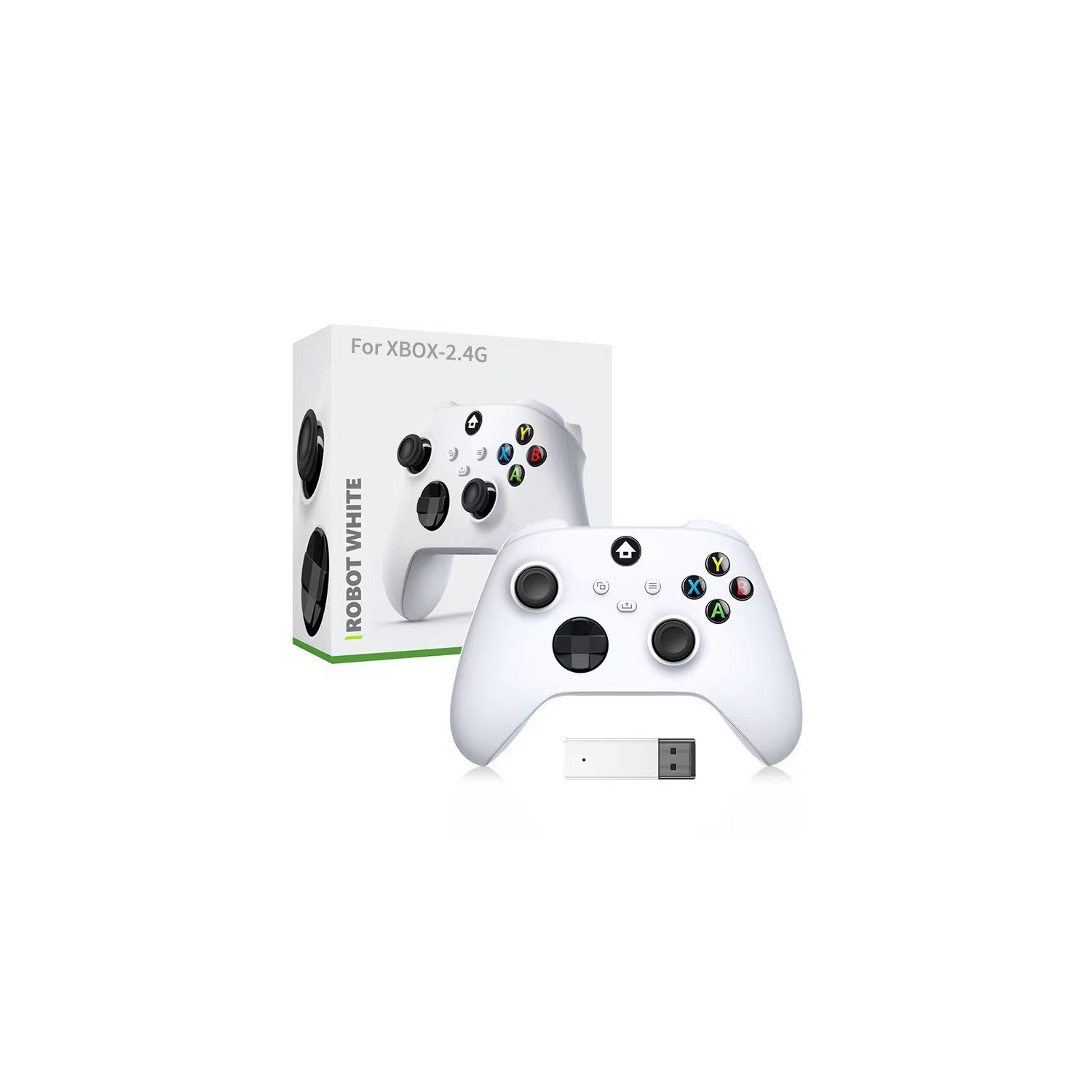 Xbox Series X/S wireless 2.4G controller, trigger vibration motor, multi-platform compatibility, long-lasting battery life, supports