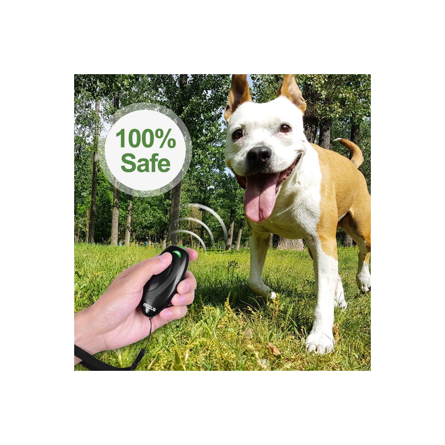 Handheld Ultrasonic Dog Trainer, Bark Stopper, Safe Ultrasonic, Ultrasonic, Dog Bark Stopper, No Need to Yell - Suitable for Indoor and Outdoor Use -