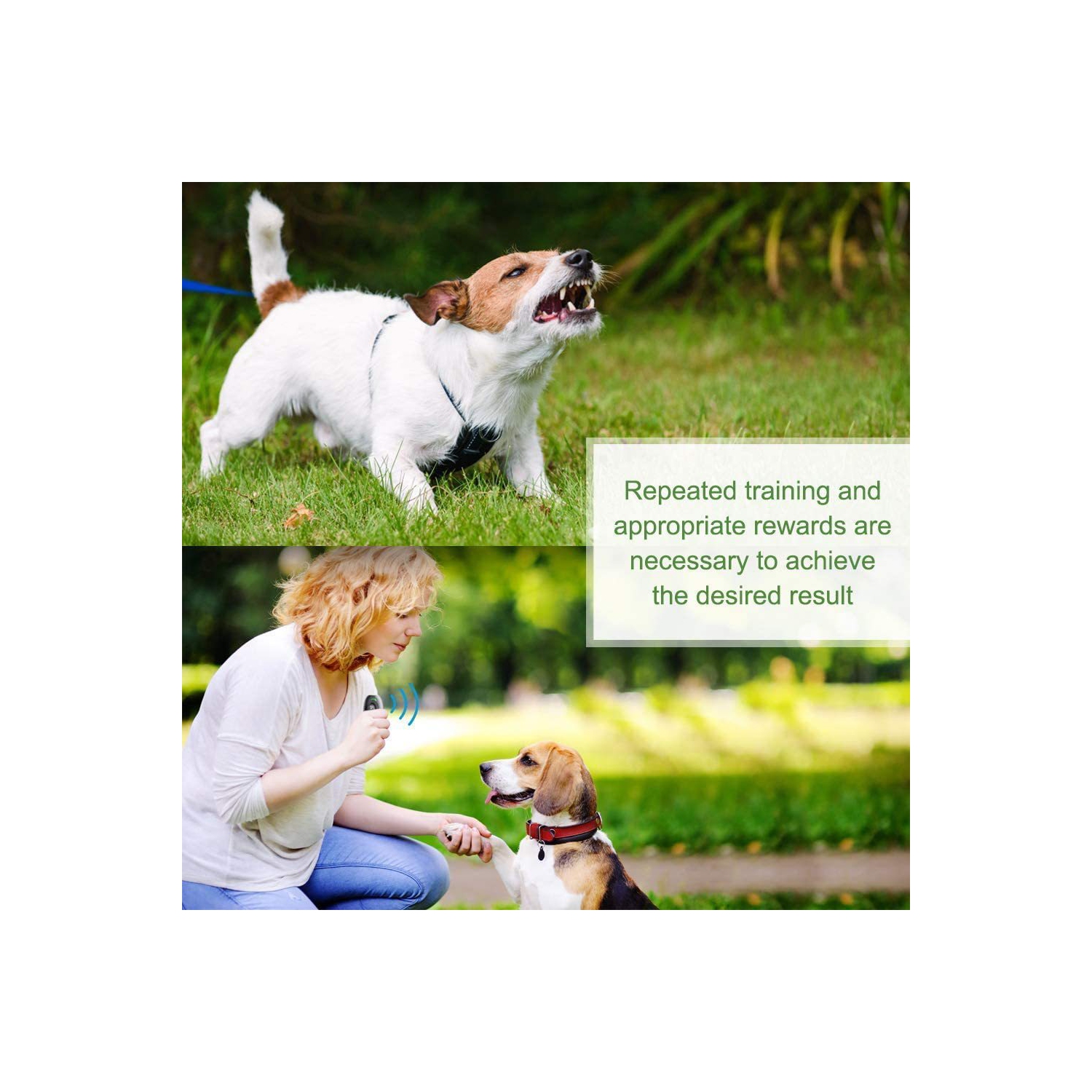 Handheld Ultrasonic Dog Trainer, Bark Stopper, Safe Ultrasonic, Ultrasonic, Dog Bark Stopper, No Need to Yell - Suitable for Indoor and Outdoor Use -