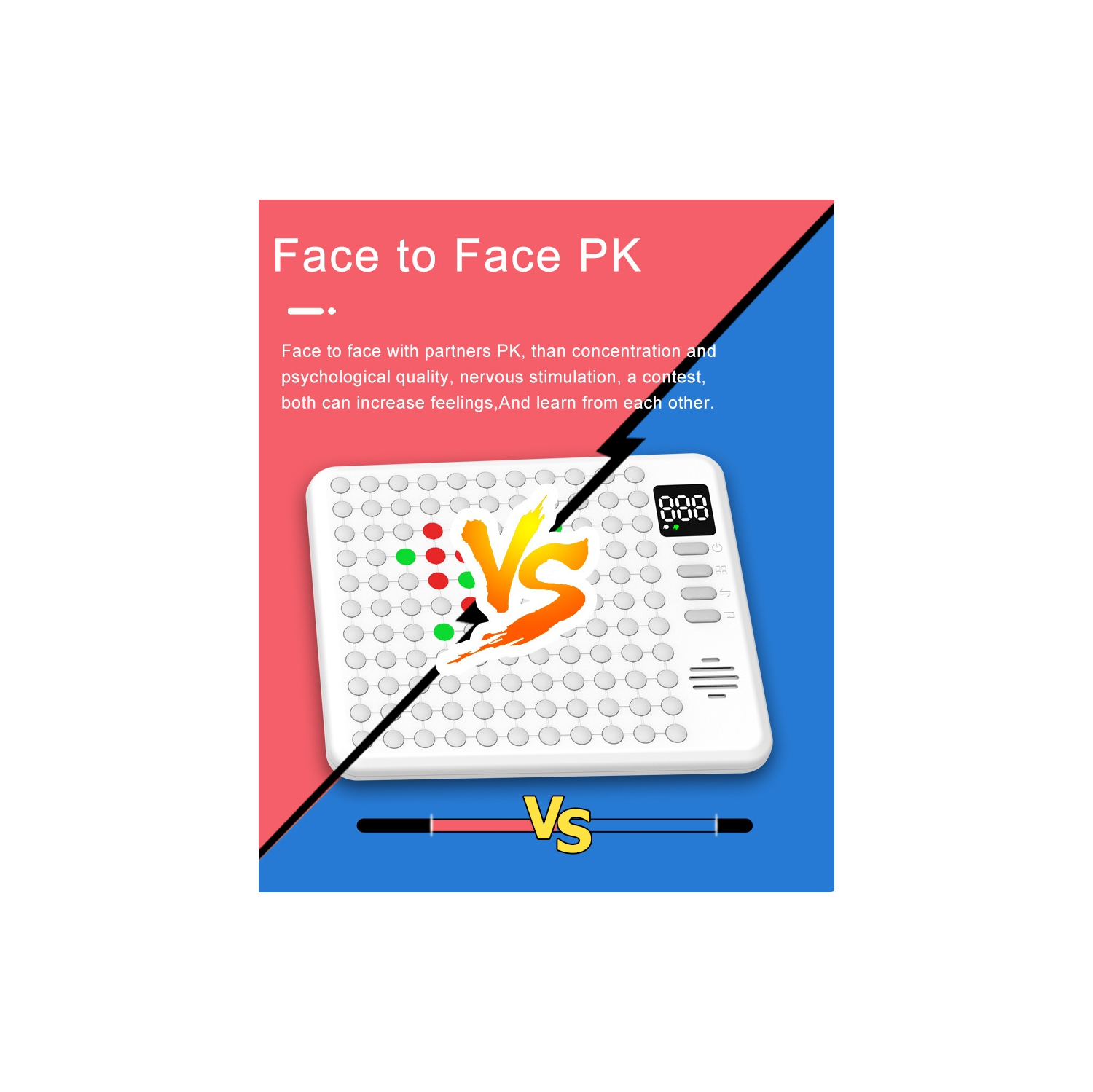 9-in-1 Smart Electronic Board Game - AI Multi-function Smart Go Board, Single and Double Mode, Memory Game, Light Touch, Voice Prompt, Great Gift for