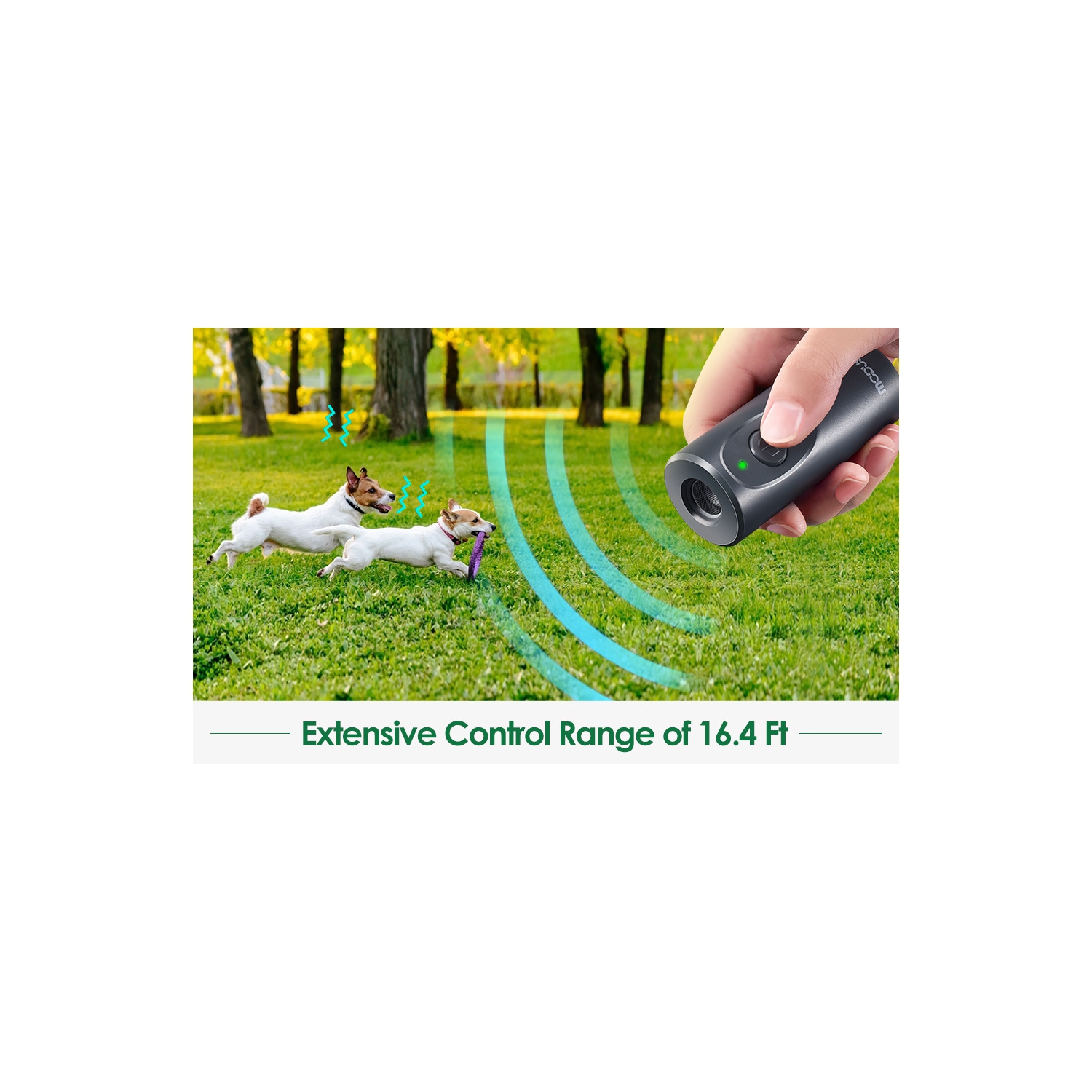 Handheld Ultrasonic Trainer Pet Trainer Dog Trainer Ultrasonic Dog Barking Suppressor, Dog Barking Stopper, Dog Trainer LED Indicator, Indoor and