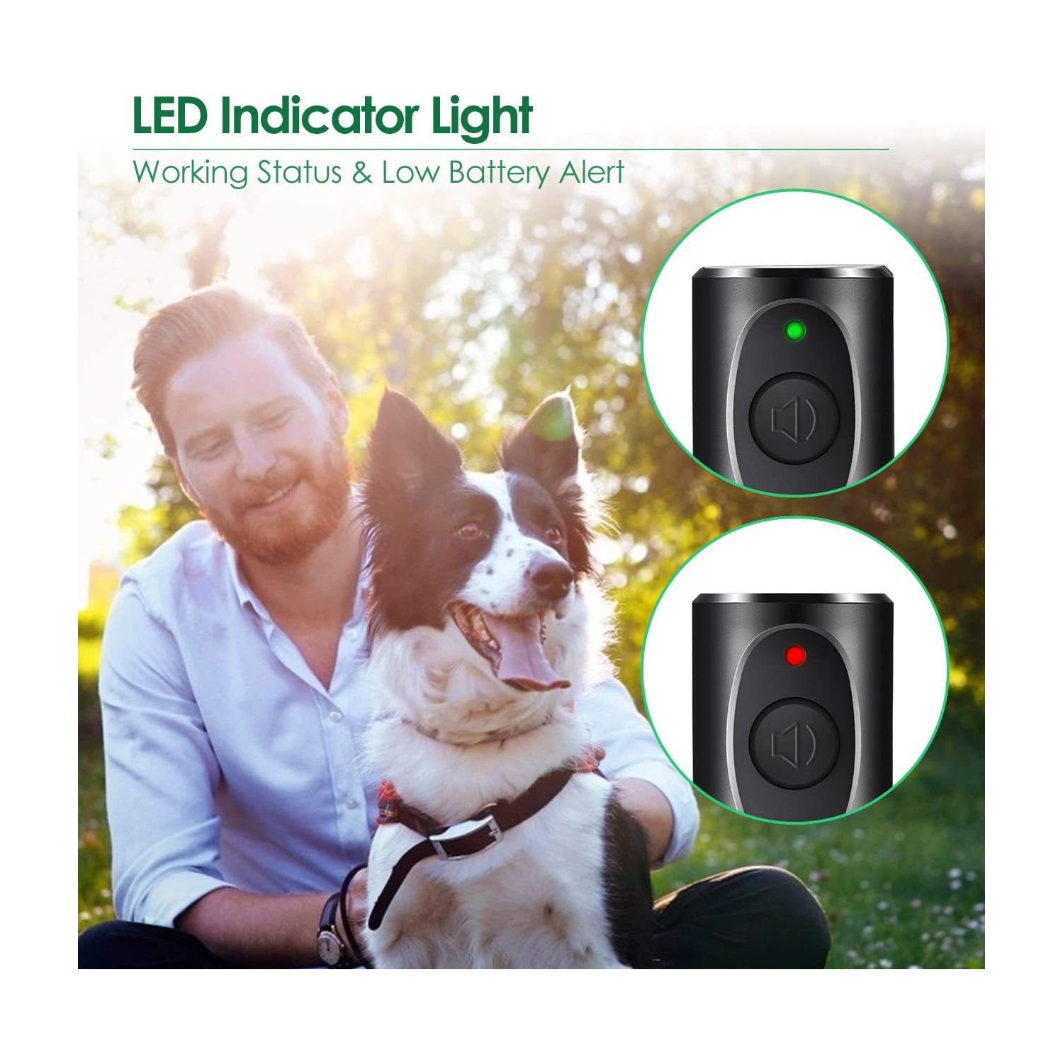 Handheld Ultrasonic Trainer Pet Trainer Dog Trainer Ultrasonic Dog Barking Suppressor, Dog Barking Stopper, Dog Trainer LED Indicator, Indoor and