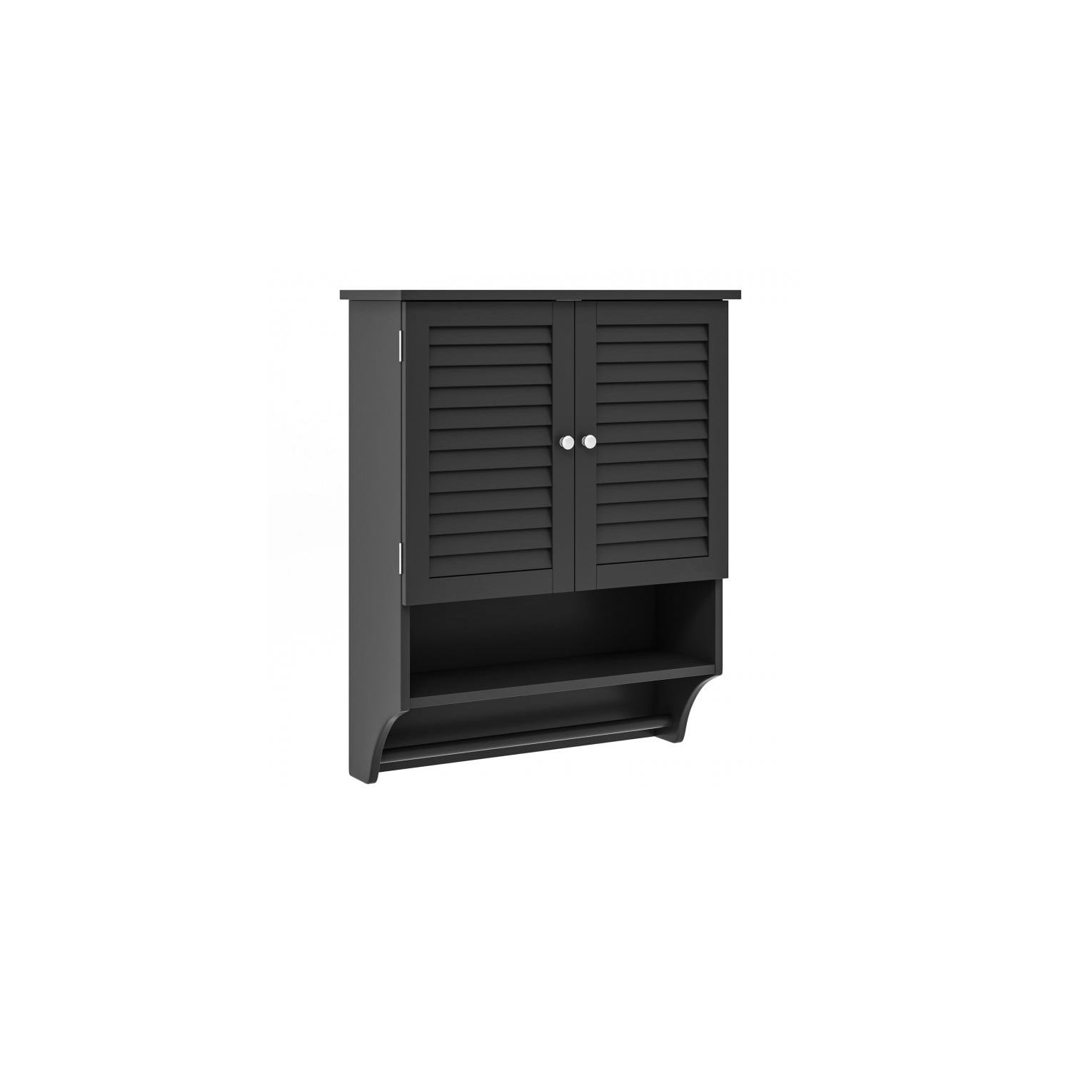 Armoire à pharmacie murale pour salle de bain avec 2 portes et porte-serviettes