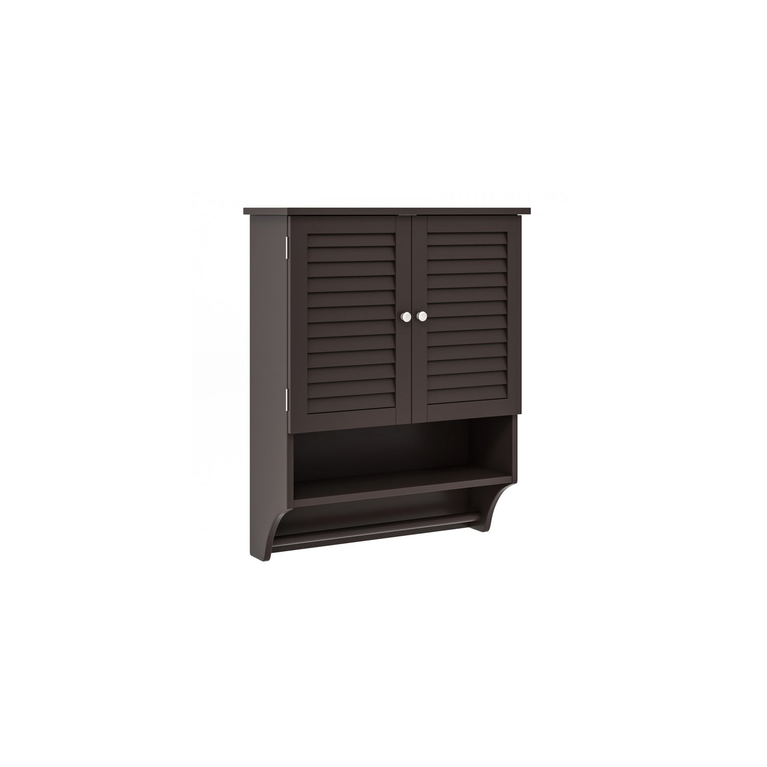 Armoire à pharmacie murale pour salle de bain avec 2 portes et porte-serviettes