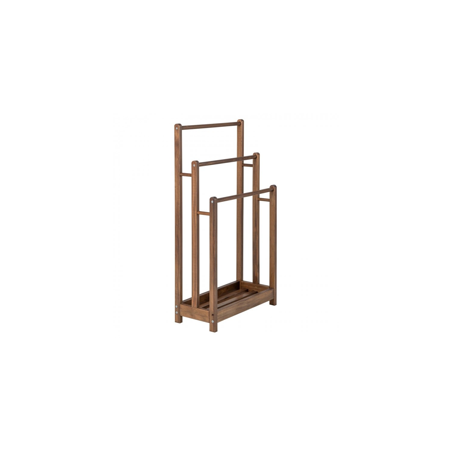 Freestanding Towel Rack 3-Bar Hand Towel Drying Stand with Bottom Storage Shelf