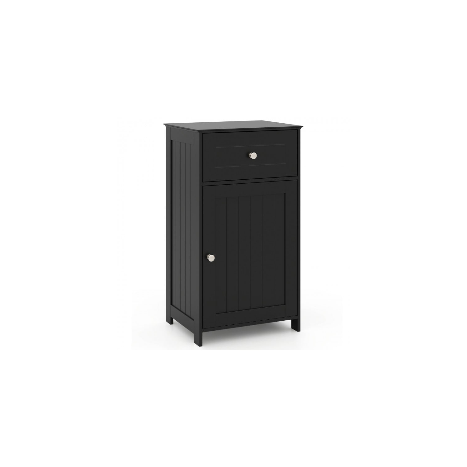 Single Door Bathroom Cabinet with Adjustable Shelf and Bottom Drawer