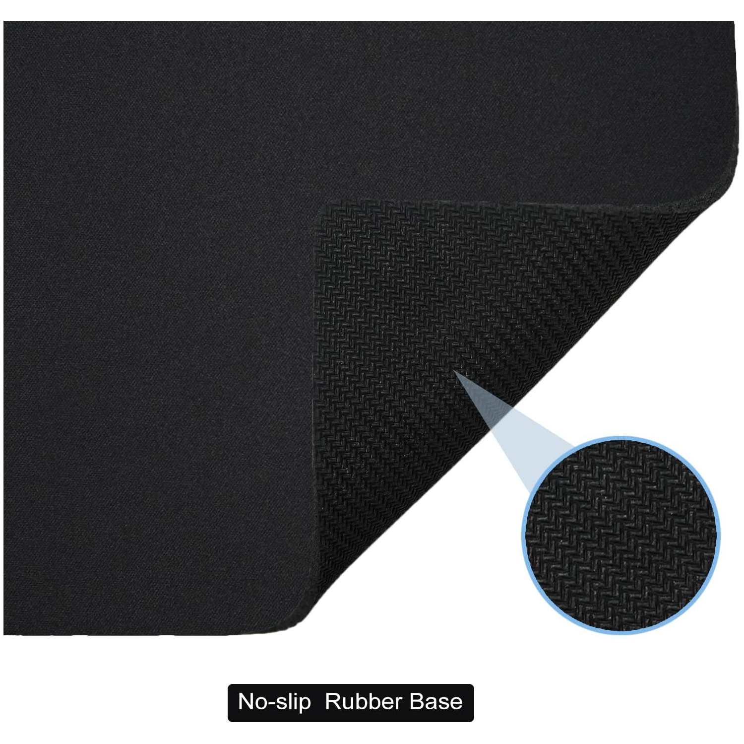 Mini Mouse Pad Small Size 2 Pack, C Portable Mouse Pad for Laptop Waterproof 5.5x7 in, Cute Travel Mousepad Black with Non Slip Rubber Base for