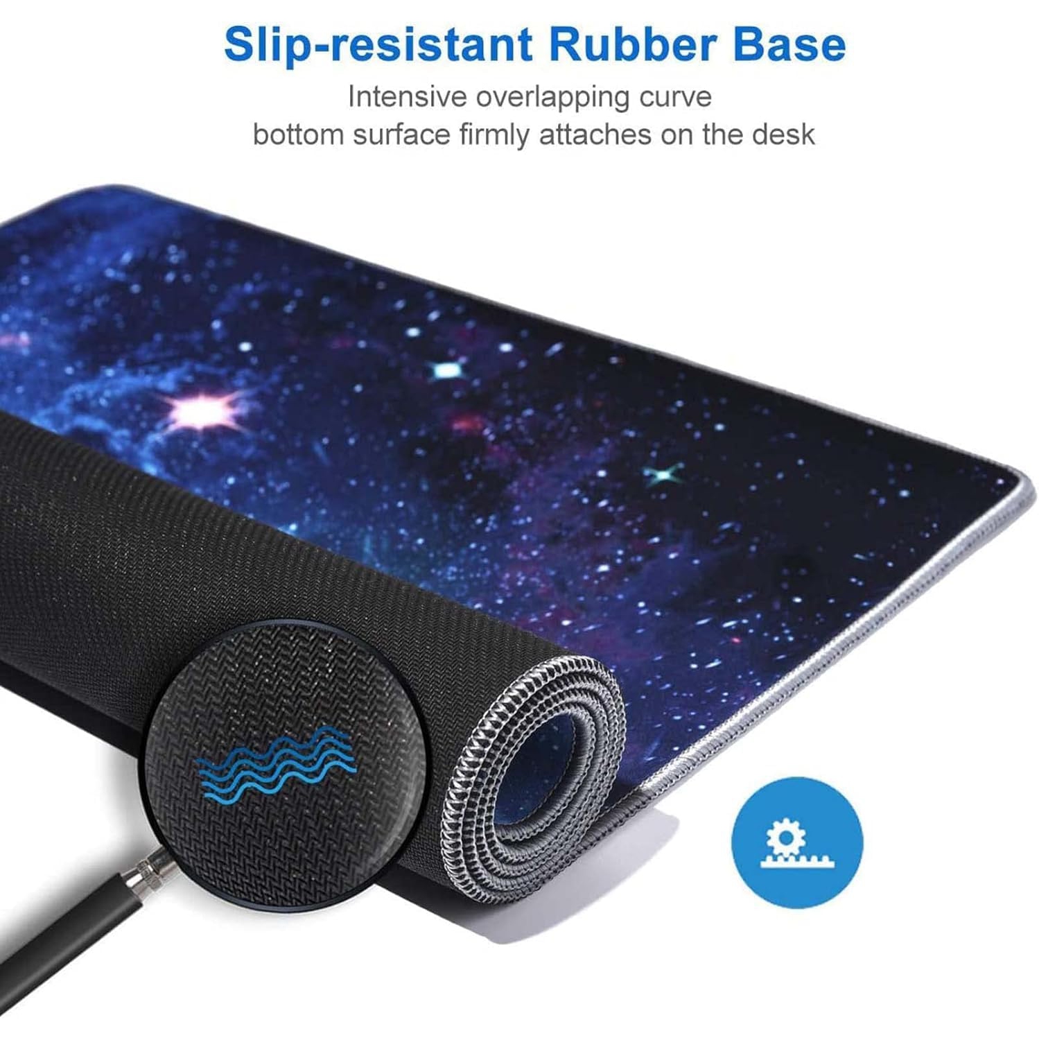 U Gaming Mouse Pad - 800 * 400mm XXL Extended Large Mouse Mat Pad Waterproof Keyboard Mat with Non-Slip Base, Stitched Edges, Smooth Surface Mousepad