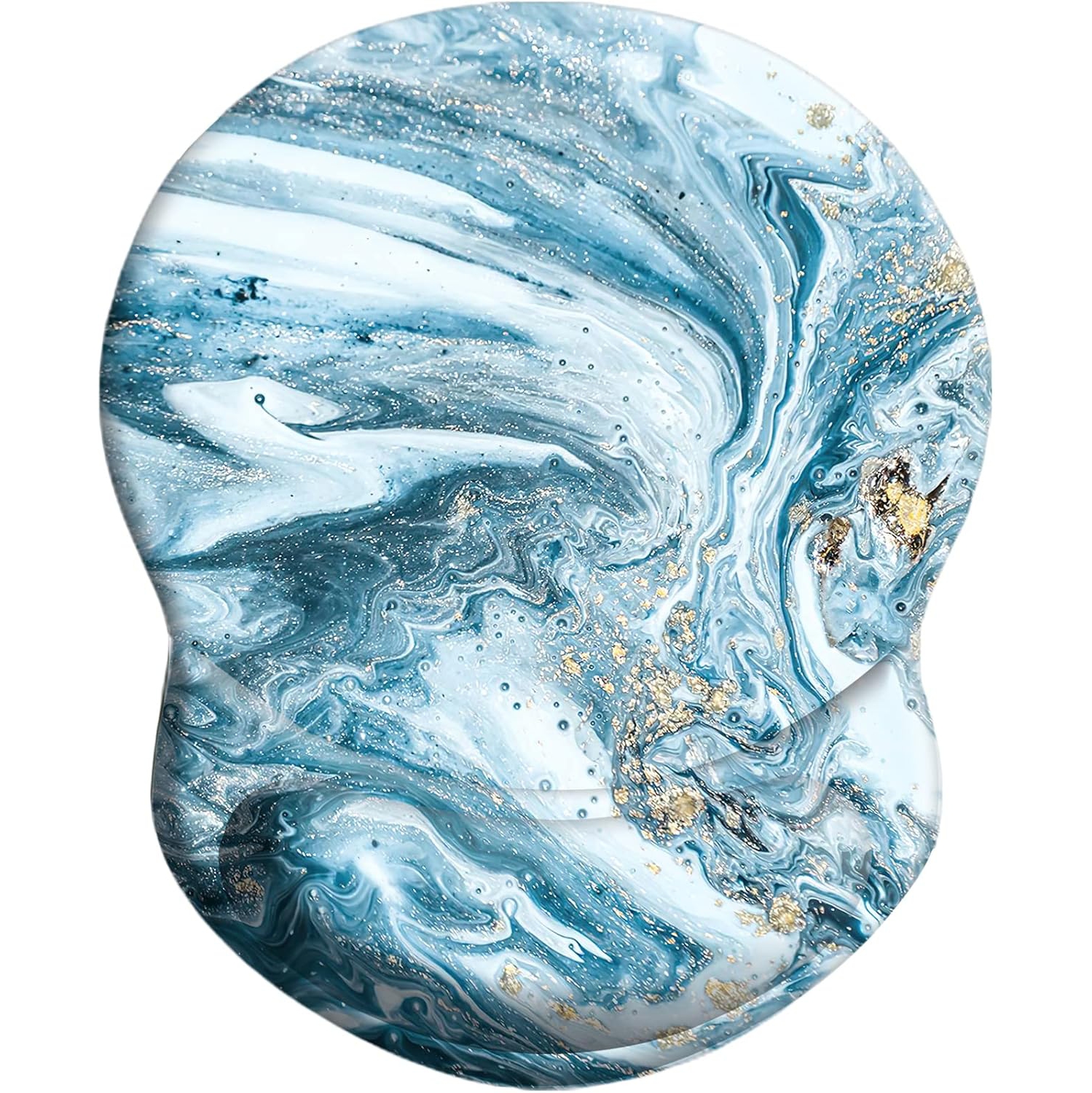 Mouse Pad with Wrist Support, Pain Relief Ergonomic Mouse Pad, Comfortable Durable Computer Mouse Pad Wrist Rest with Non-Slip PU Base for Home