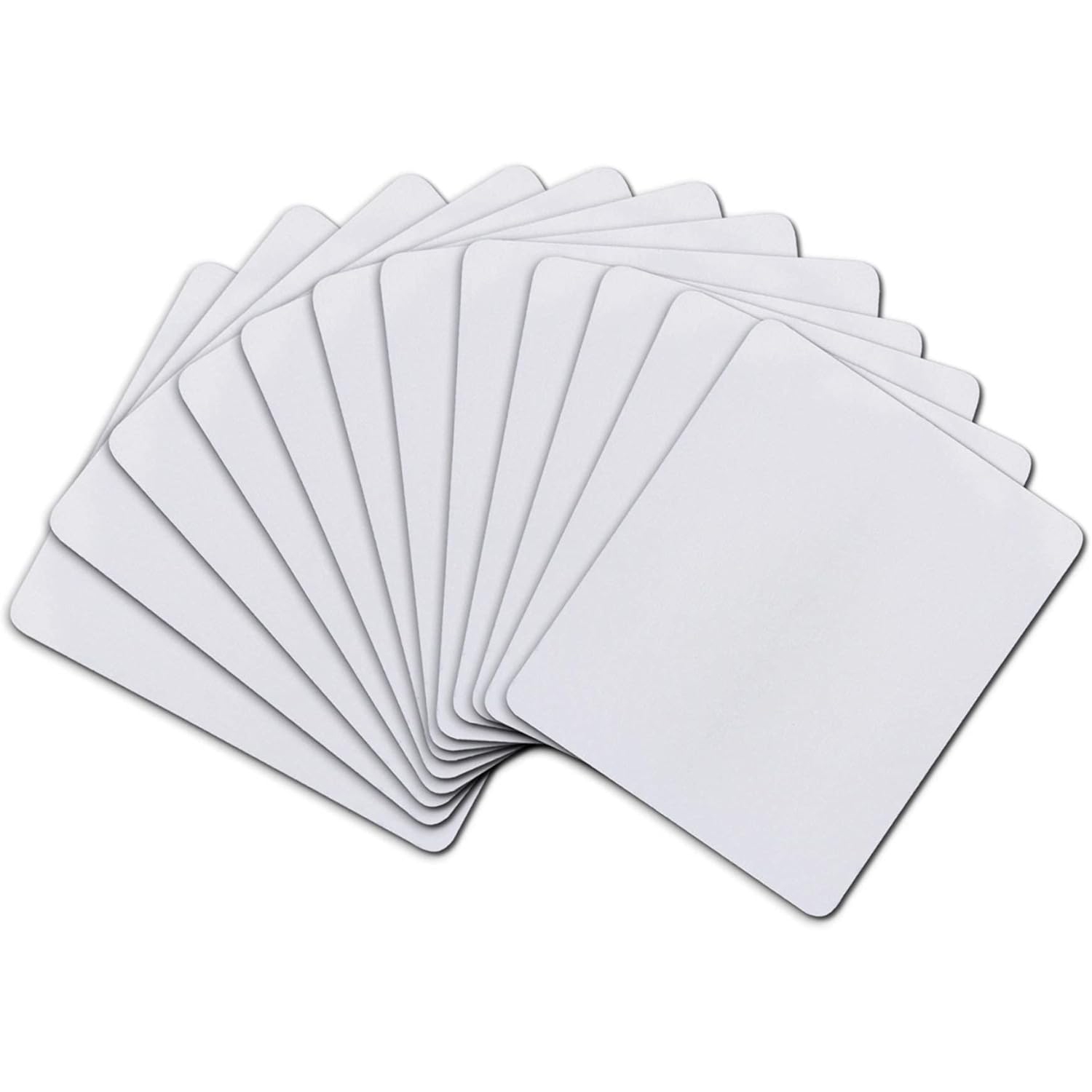 A Sublimation Mouse Pad Blank Rectangular Blanks 12 pcs for Sublimation Transfer Heat Press Printing Crafts 24x20x0.2cm White