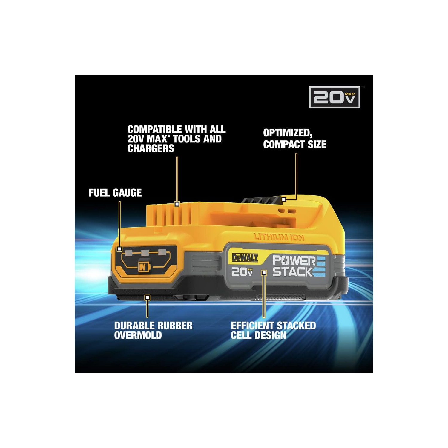 DEWALT 20V MAX* Starter Kit with POWERSTACK™ Compact Battery and Charger