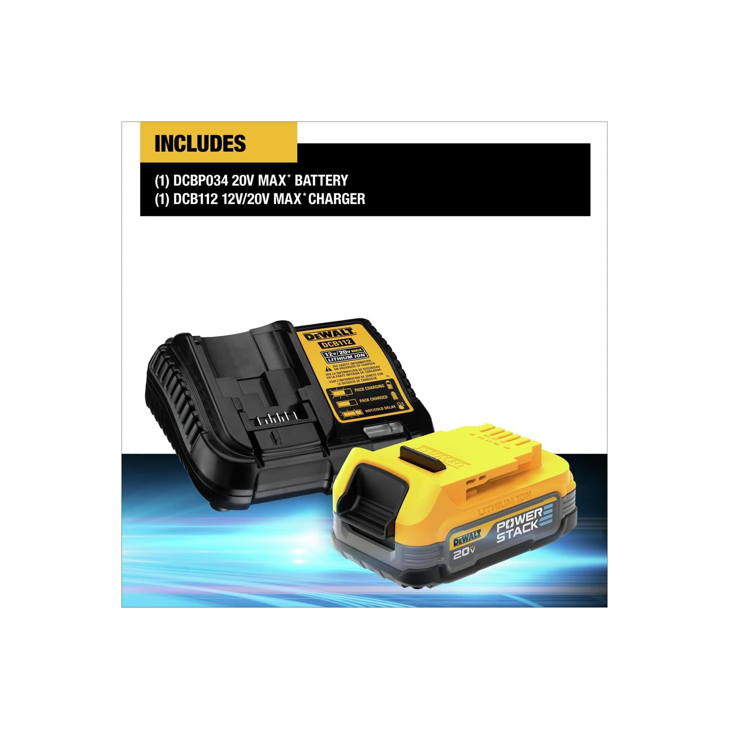 DEWALT 20V MAX* Starter Kit with POWERSTACK™ Compact Battery and Charger