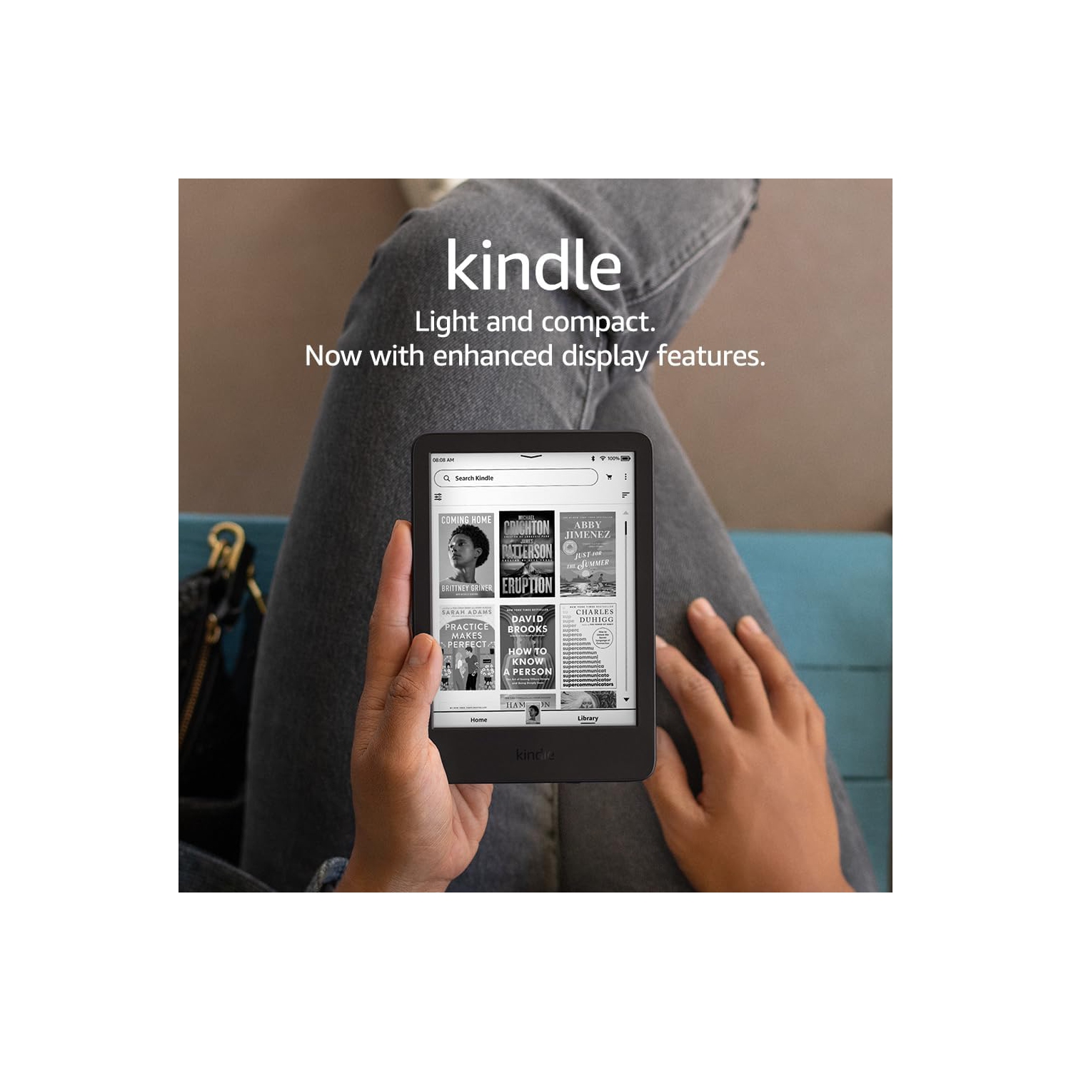 Kindle - 2024 - Le Kindle le plus léger et le plus compact, avec écran antireflet, changements de page plus rapides, éclairage avant réglable et