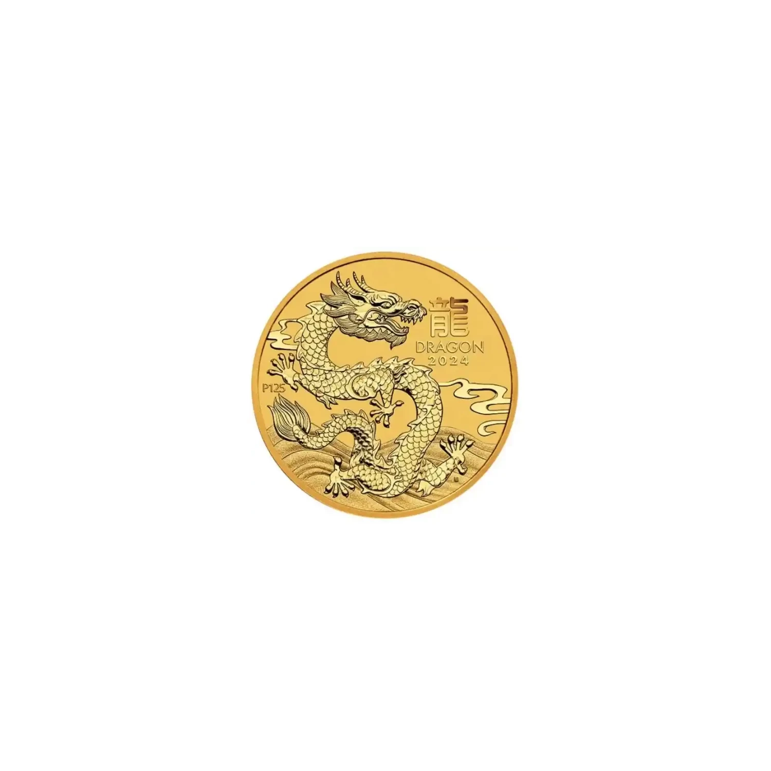 Perth Mint – 2024 1/20 oz Lunar Year of the Dragon Gold Coin – .9999 Fine Gold