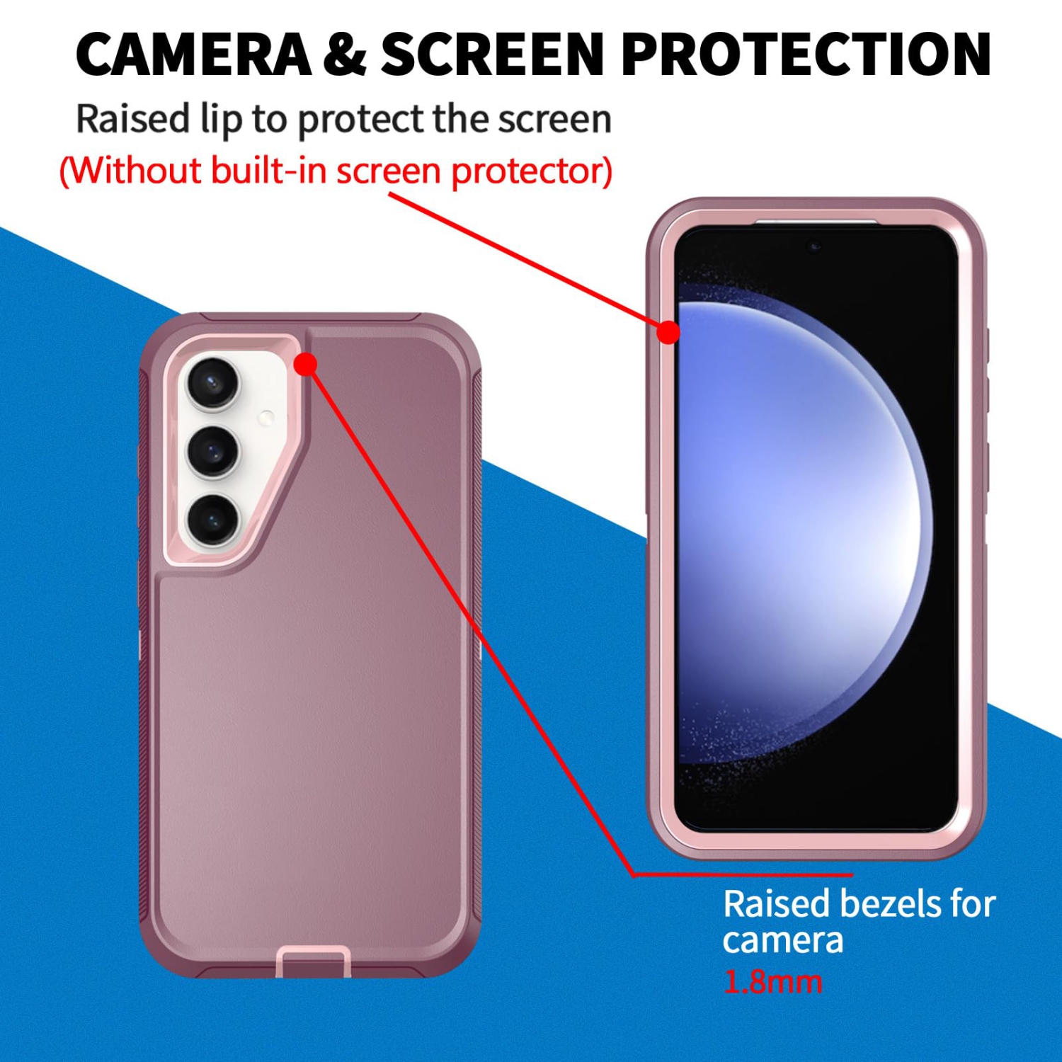 Étui Defender pour Samsung Galaxy S25 5G, robuste antichoc, hermétique à la poussière 3-en-1, protecteur protecteur robuste pour Galaxy S25 5G