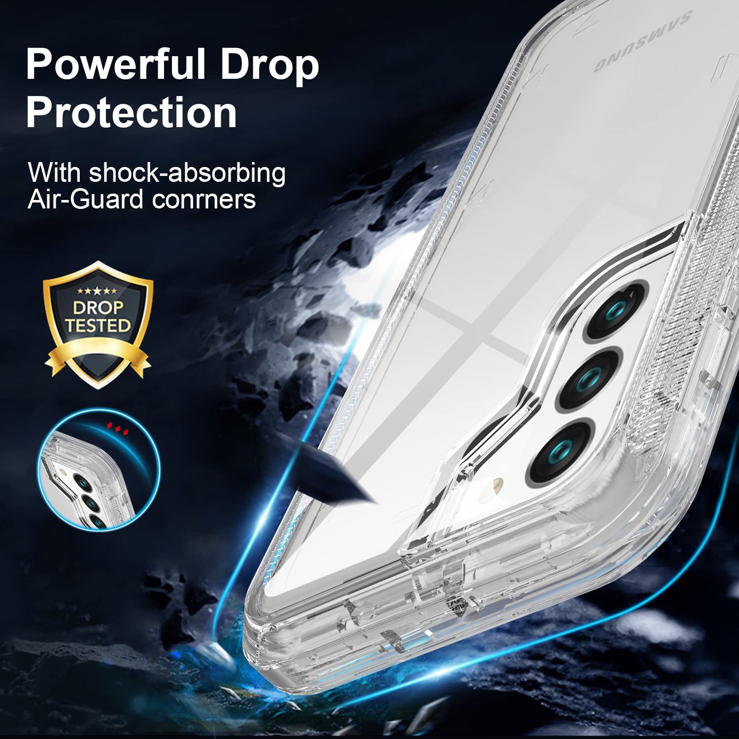 Defender – Étui pour Samsung Galaxy S25 5G, robuste antichoc, hermétique à la poussière 3-en-1, protecteur protecteur robuste pour Galaxy S25 5G