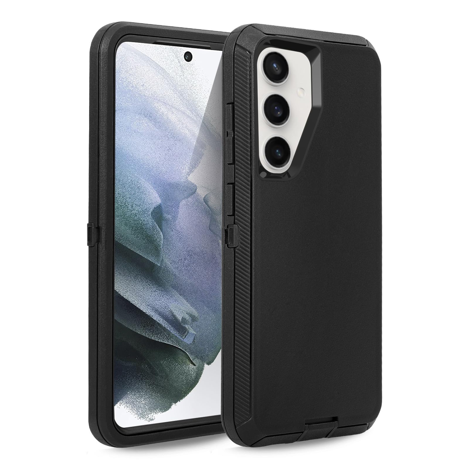 Defender – Étui pour Samsung Galaxy S25 5G, robuste antichoc, hermétique à la poussière, 3-en-1, protecteur protecteur robuste pour Galaxy S25 5G