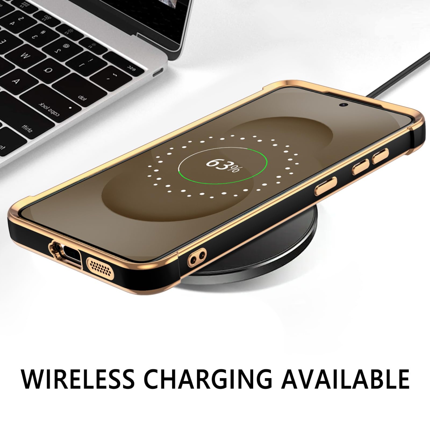 Pour Samsung S25 Étui Galaxy S25 Étui Plaqué Cover Cute Heart Pattern Soft TPU avec appareil photo et 4 coins Étui de téléphone mince antichoc pour