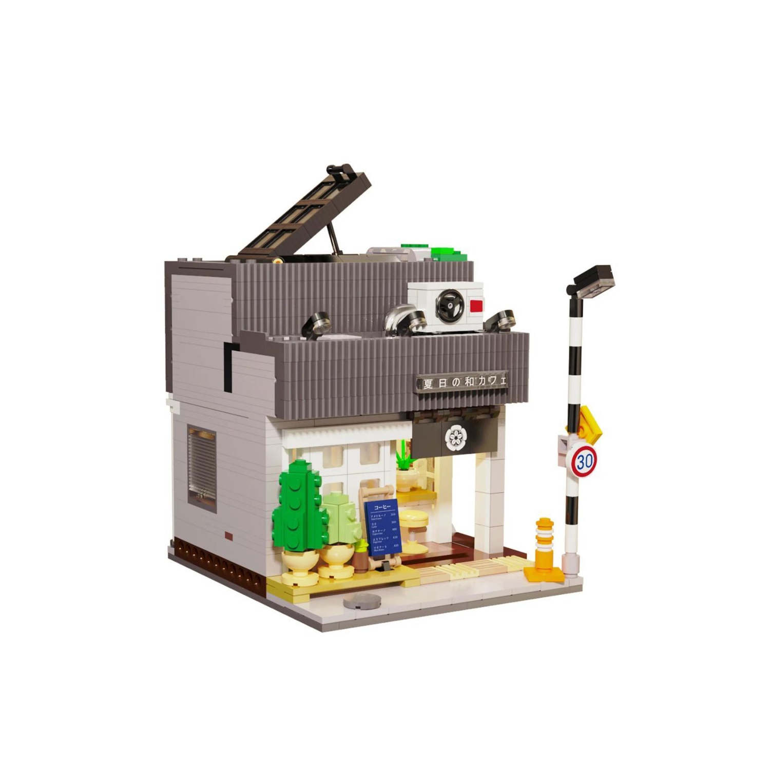 CaDA Summer Breeze Coffee Shop 1116 Pcs - Building Set for Adults & Teens