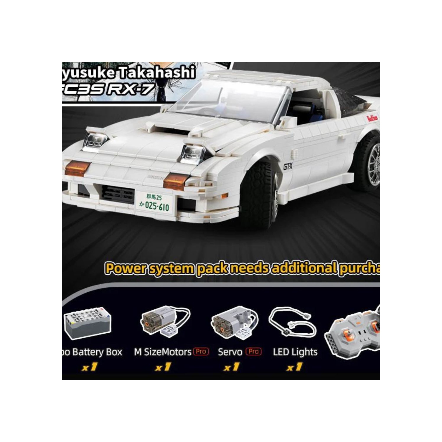 CADA 1:12 Télécommande Mazda RX-7 FC3S 1552 PC
